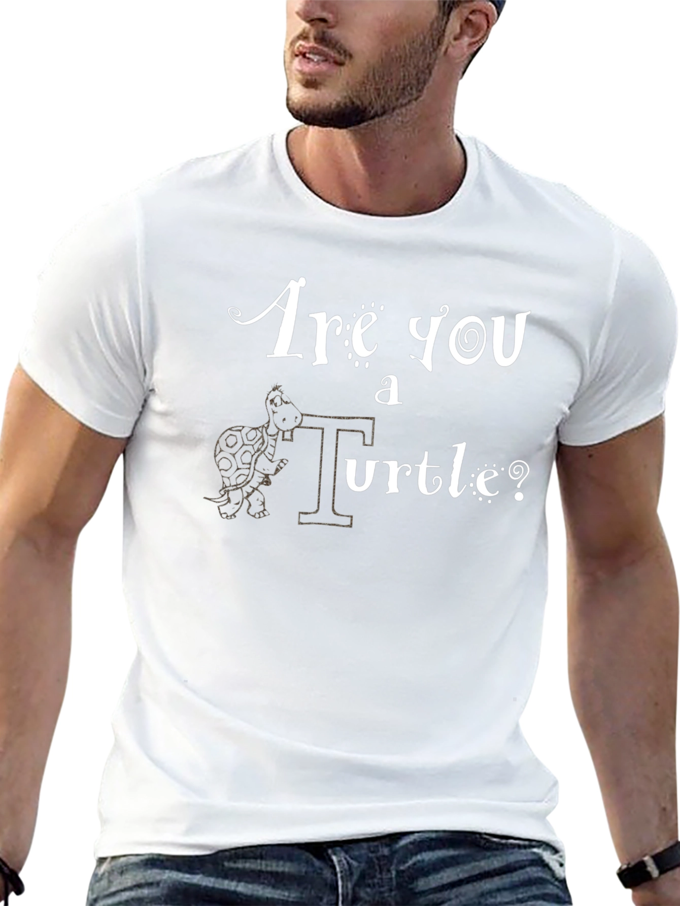 Black Are You a Turtle? Graphic T-Shirt view 13