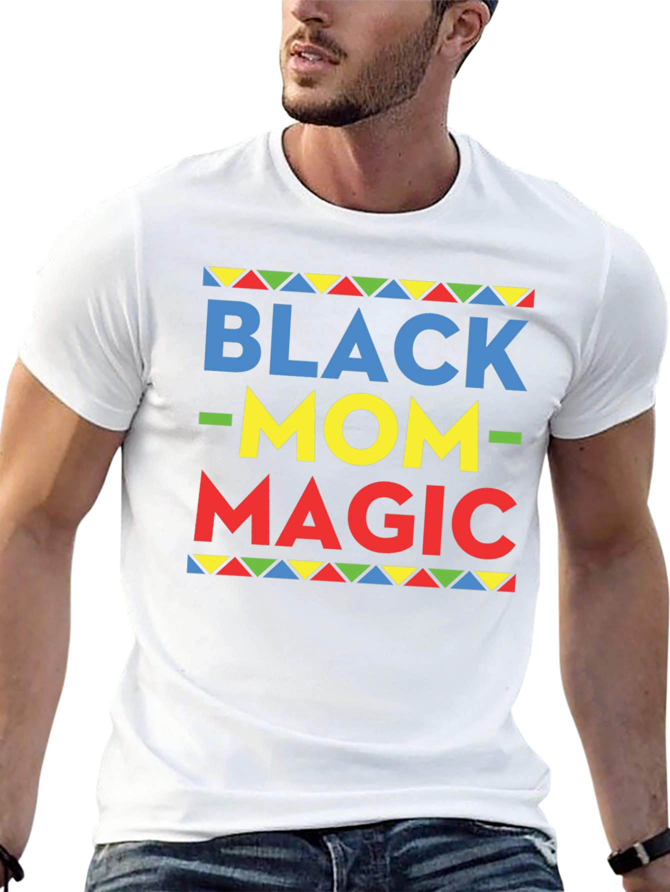 Black Black Mom Magic Graphic T-Shirt view 13