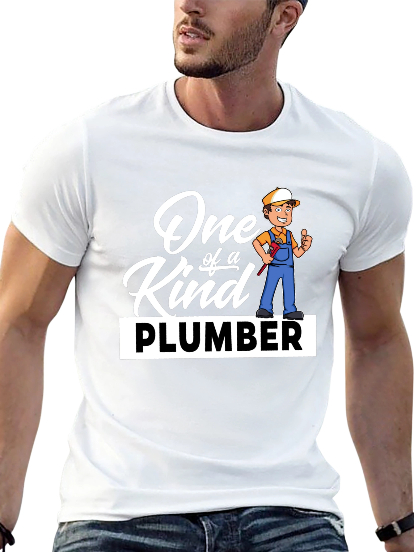 Black One of a Kind Plumber Graphic T-Shirt view 13
