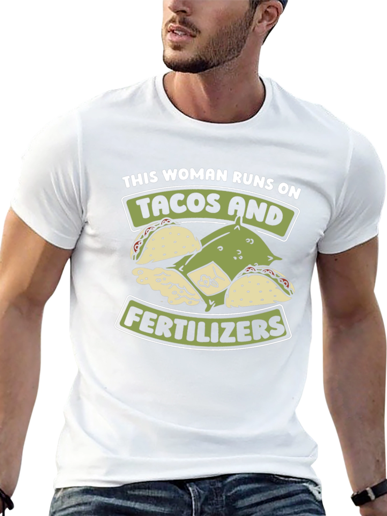Black Tacos and Fertilizer T-Shirt view 13
