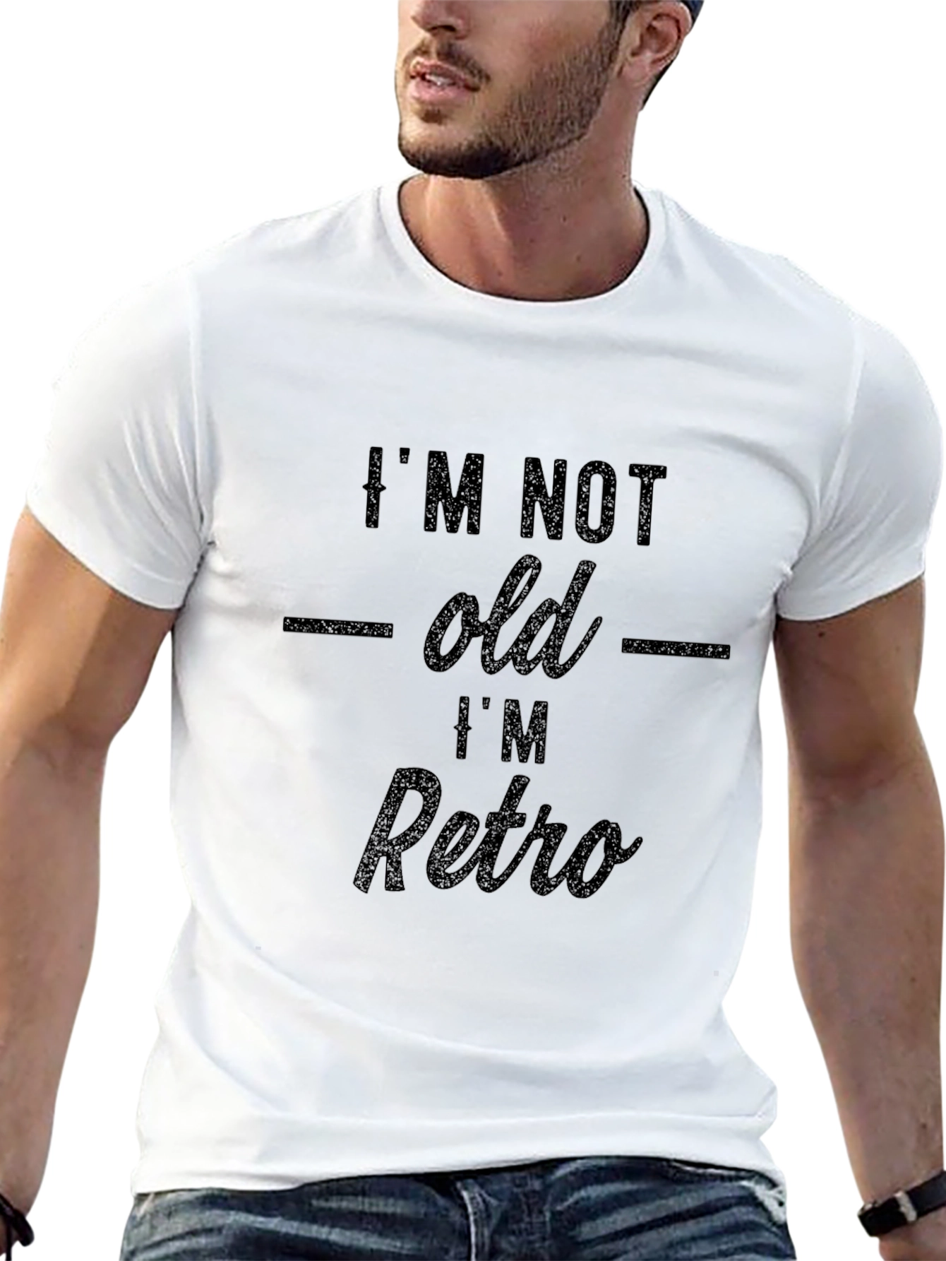 Black I'm Not Old I'm Retro - Graphic T-Shirt view 13