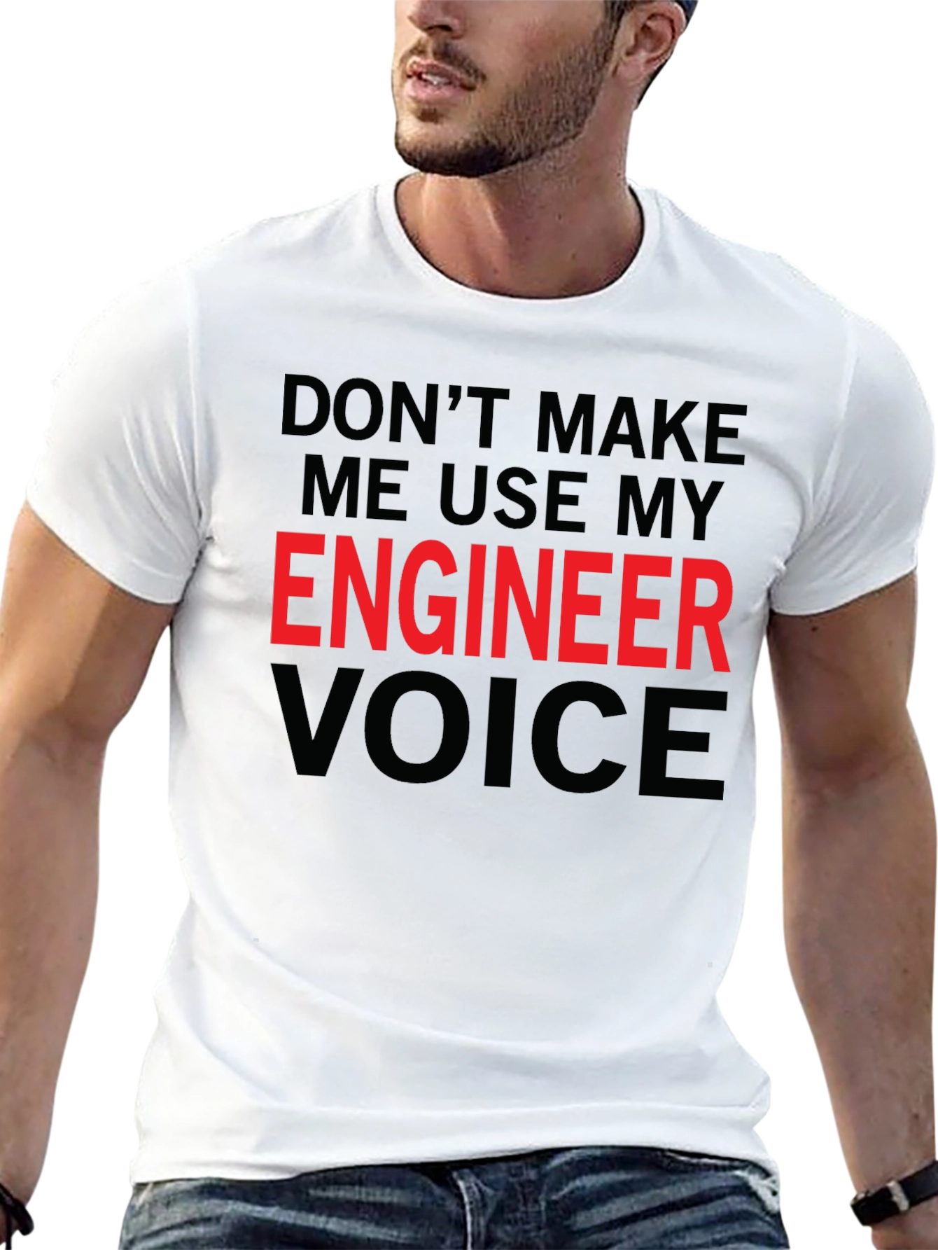 Black Engineer Voice Graphic Tee view 13