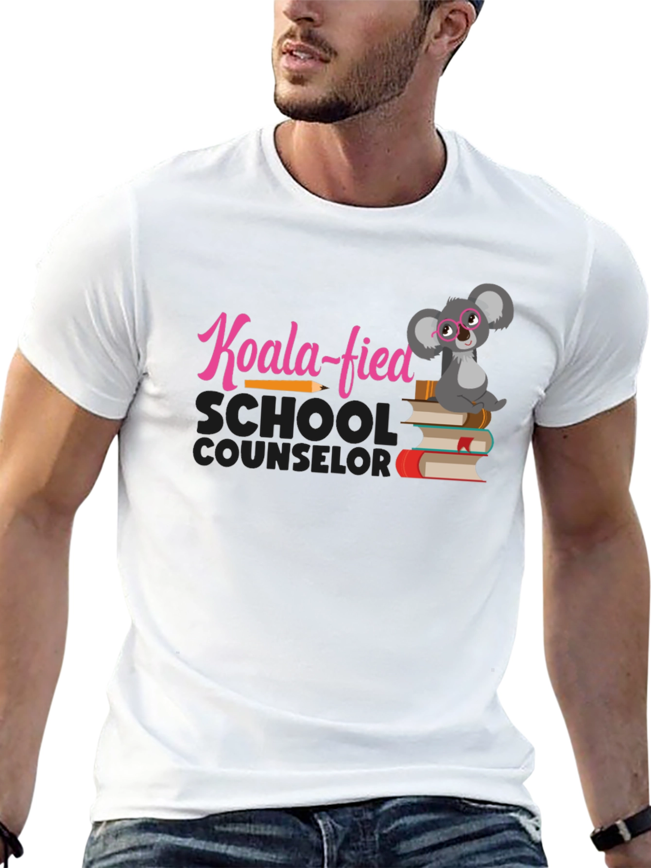 Black Koala-fied School Counselor T-Shirt view 13