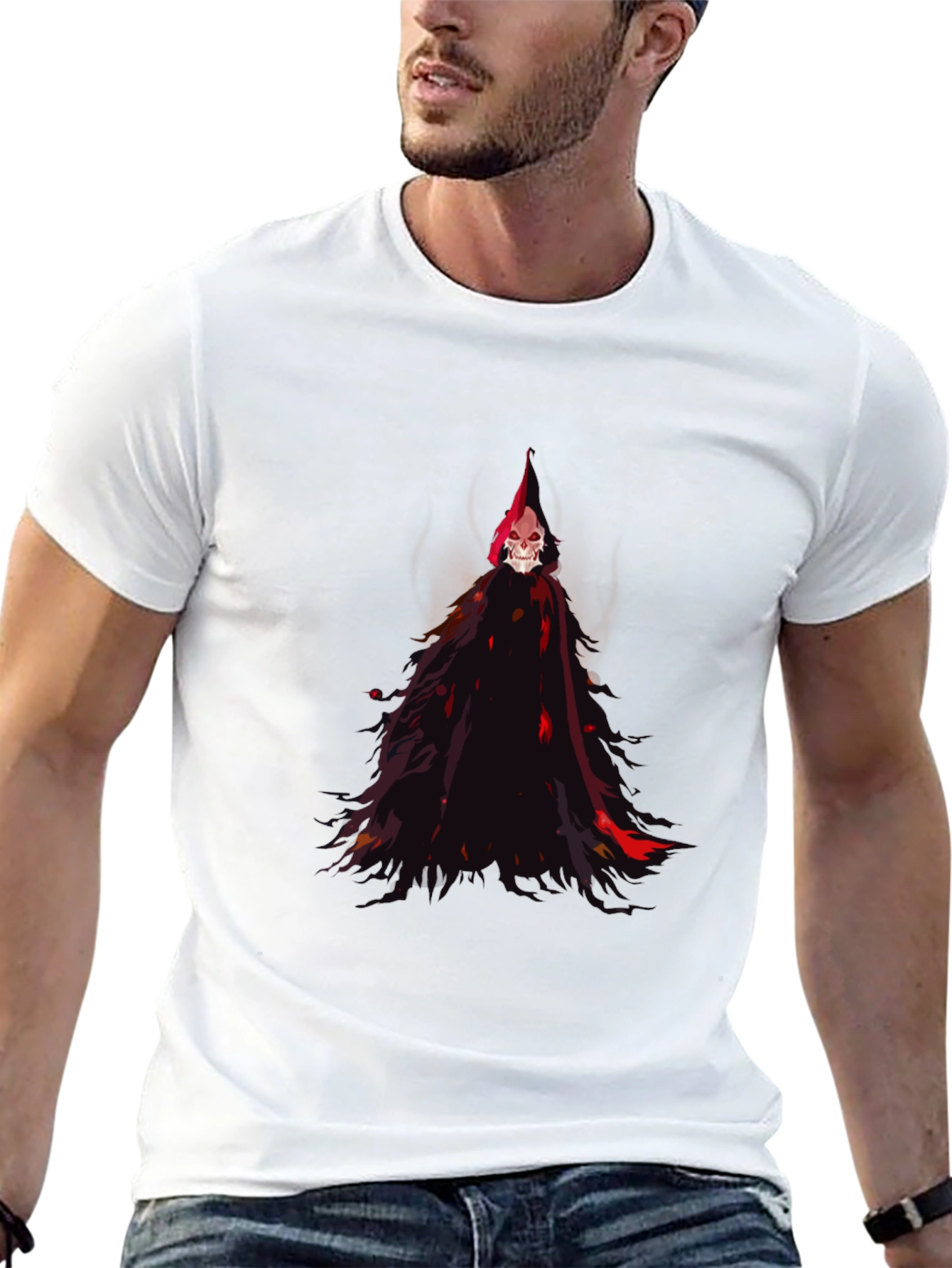 Black Grim Reaper Graphic Tee - Black view 13