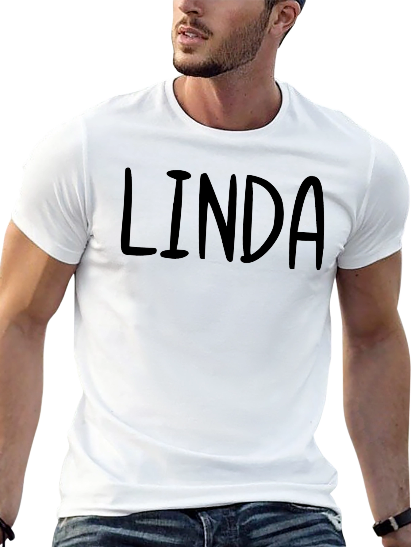 Black Linda Personalized Black Graphic Tee view 13