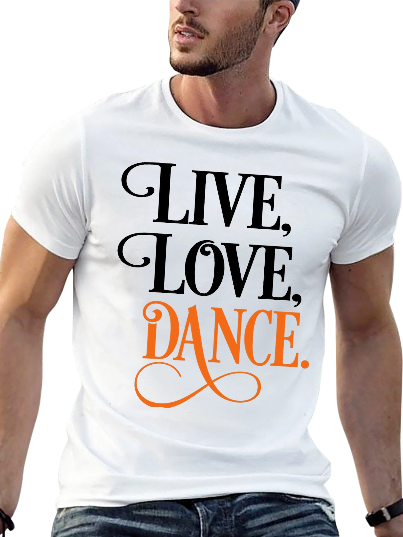 Black Live, Love, Dance Graphic Tee view 13