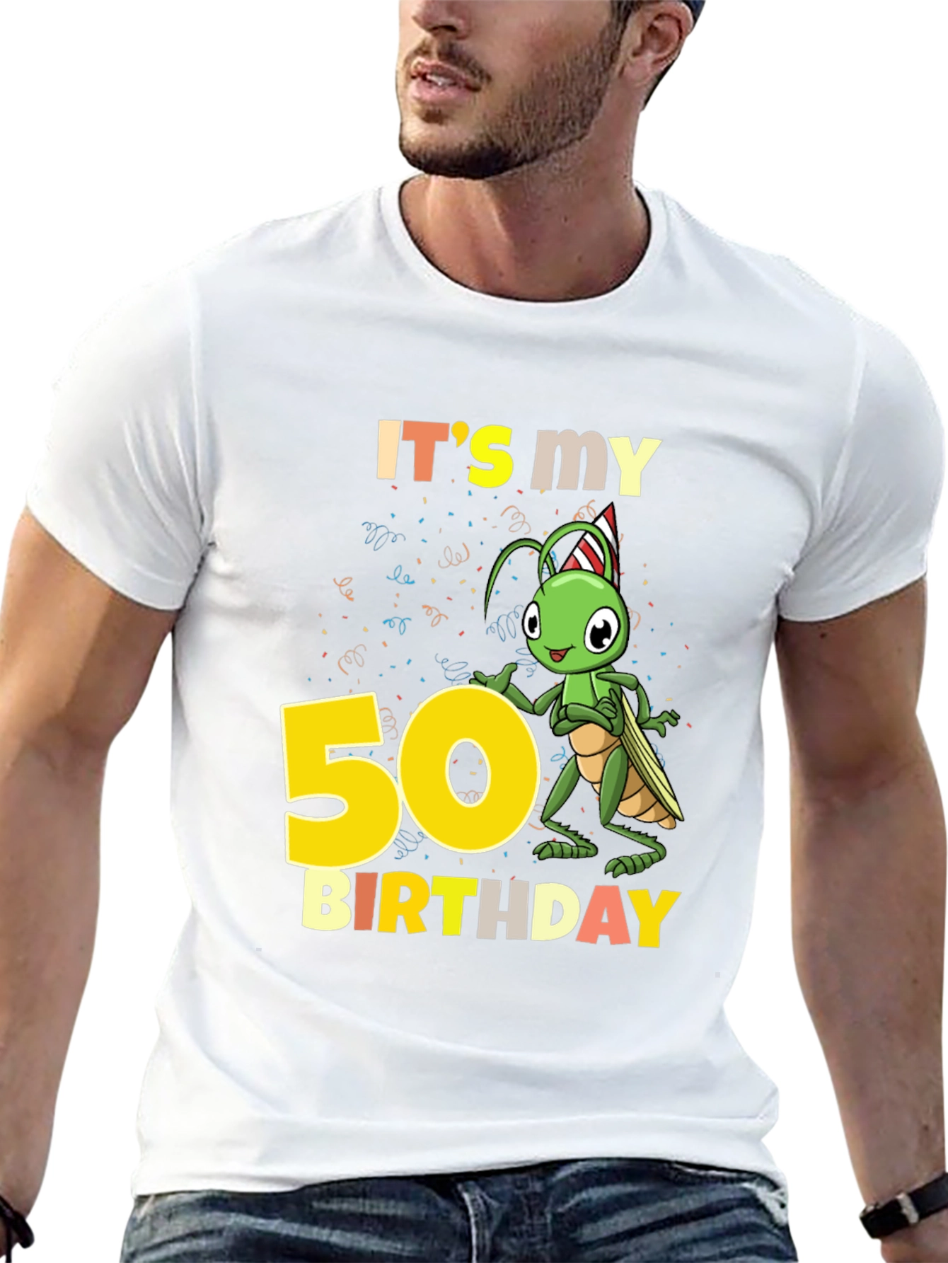 50th Birthday Cricket Graphic Tee - 13