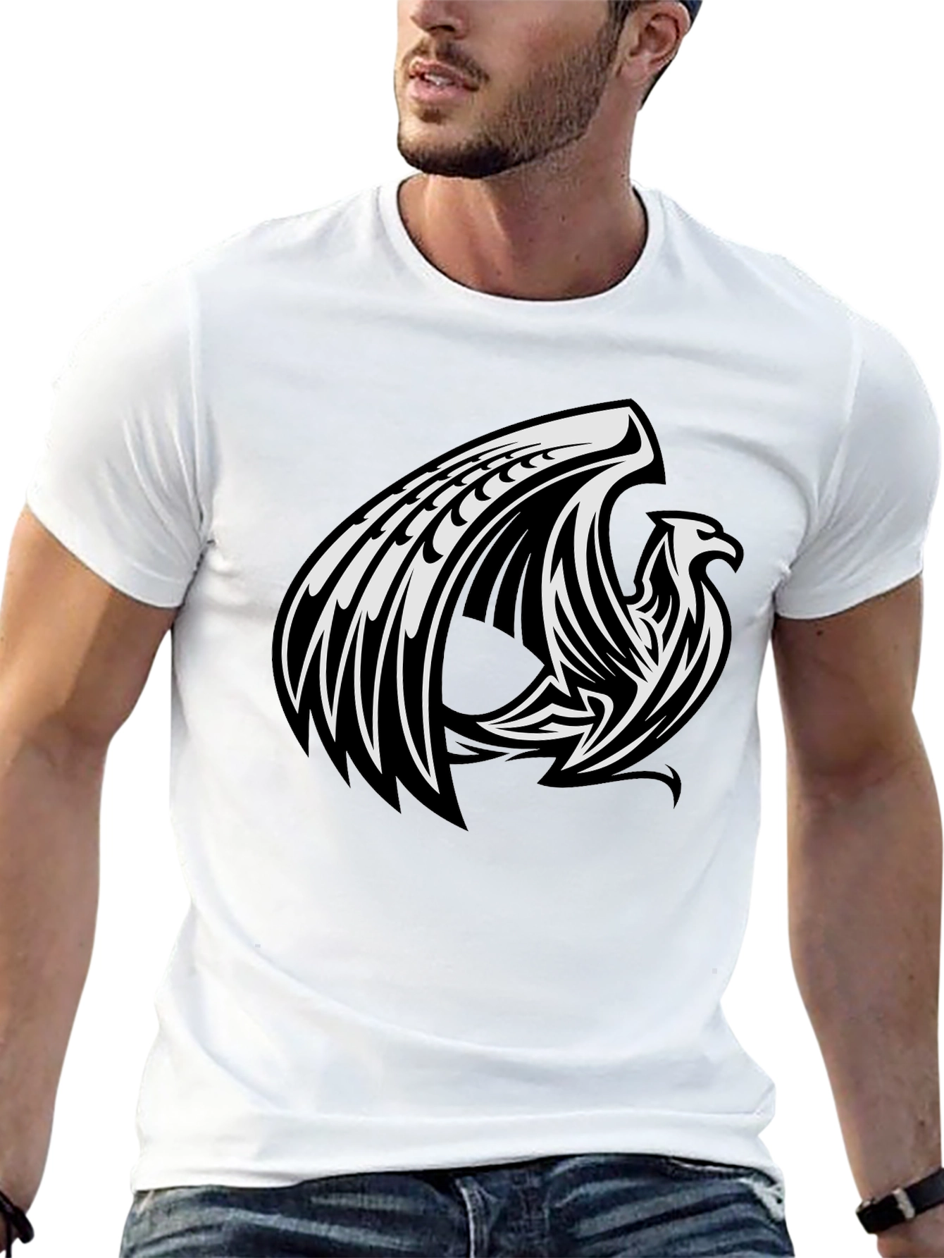 Black Phoenix Graphic Black T-Shirt view 13