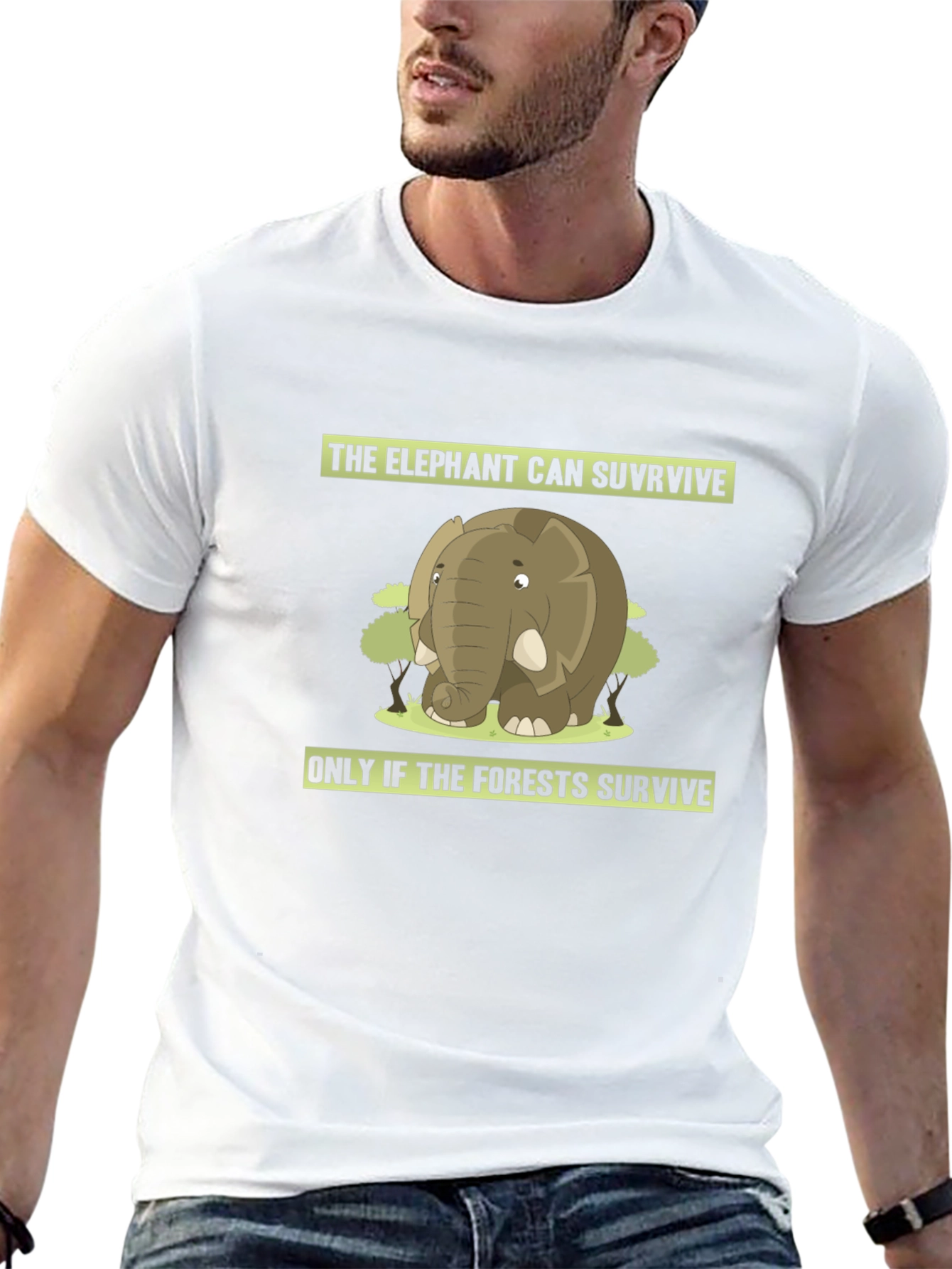 Black Elephant Conservation T-Shirt view 13