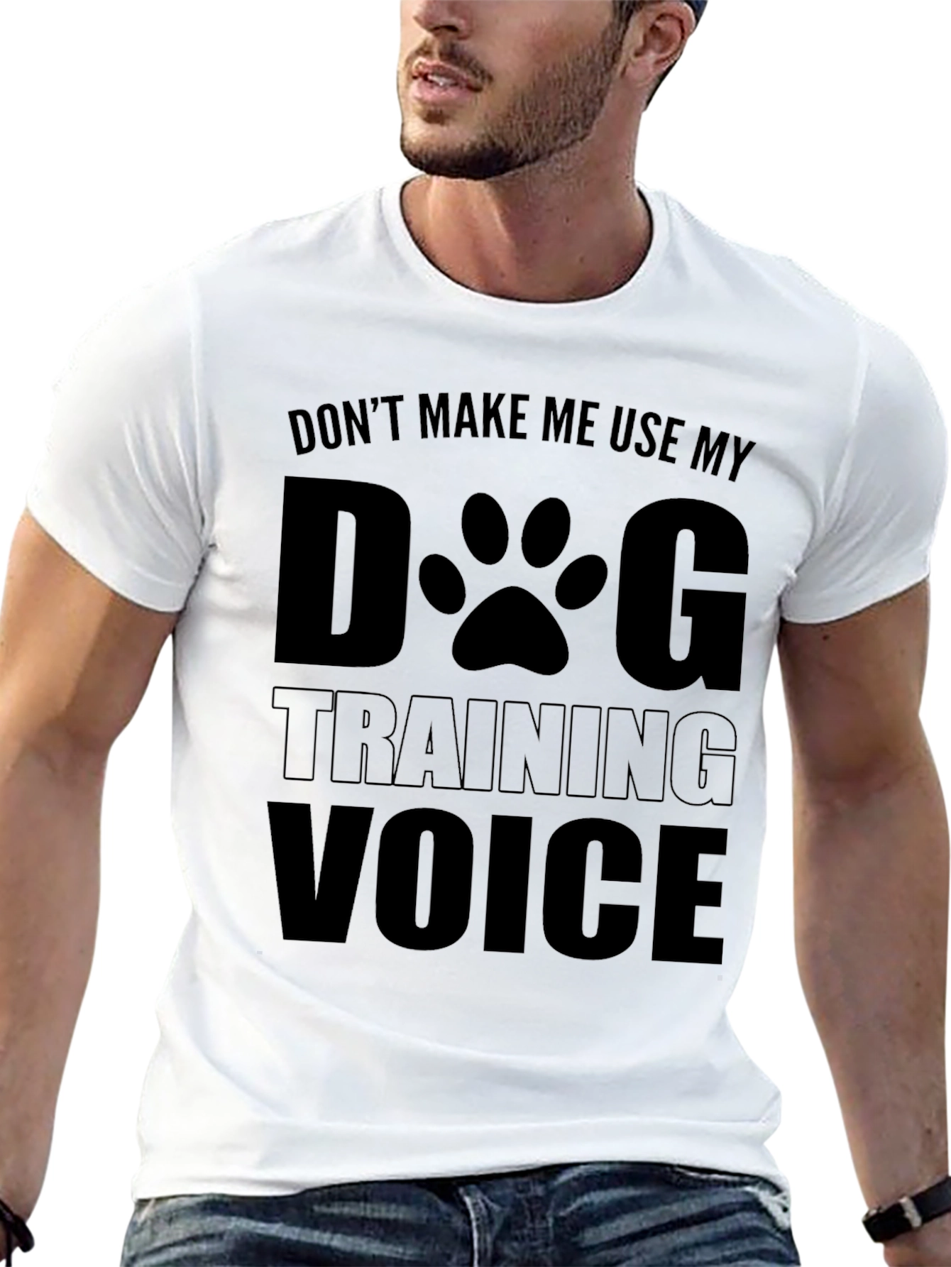 Black Dog Training Voice Black T-Shirt view 13