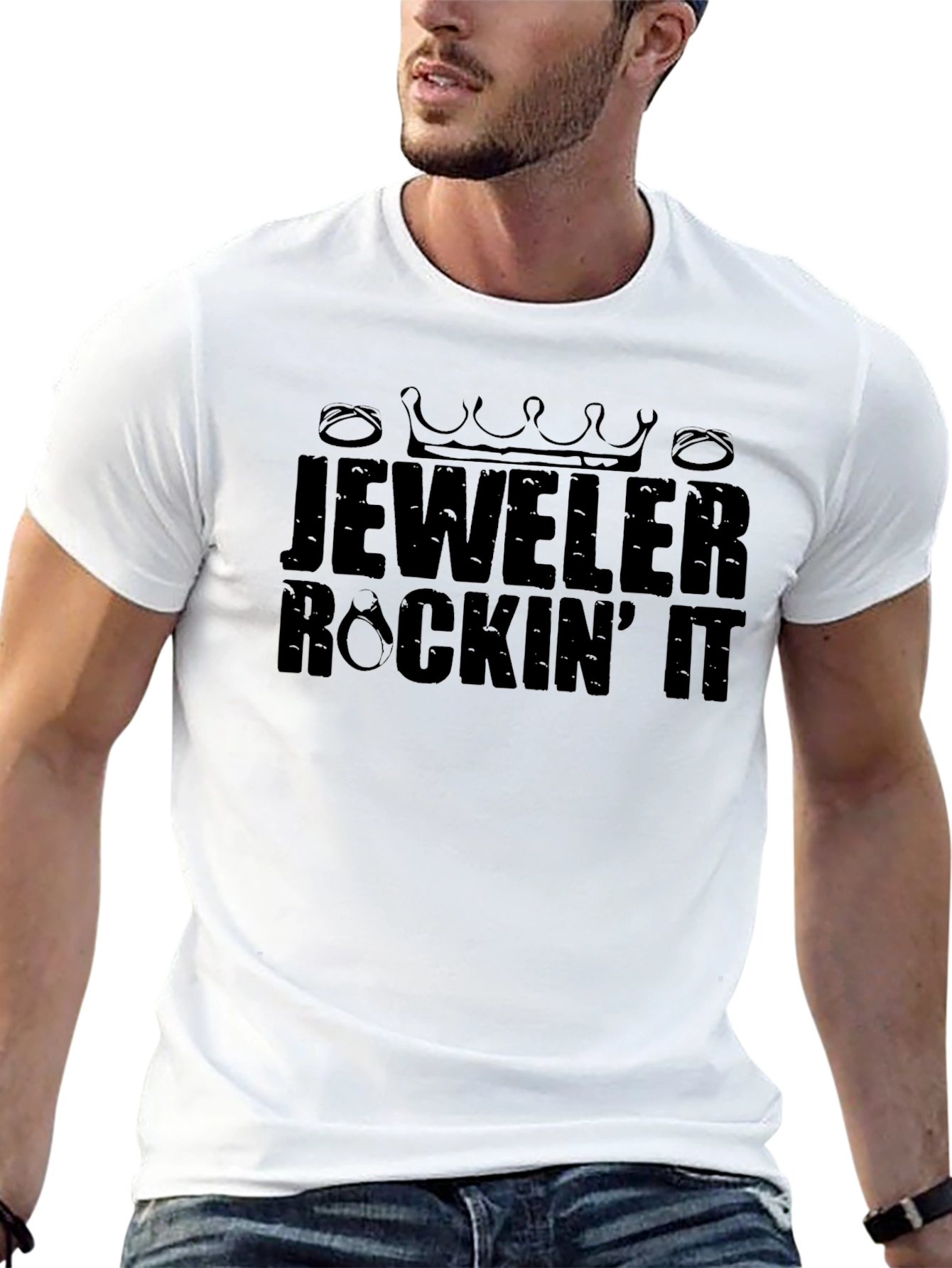 Black Jeweler Rockin' It Black Graphic Tee view 13
