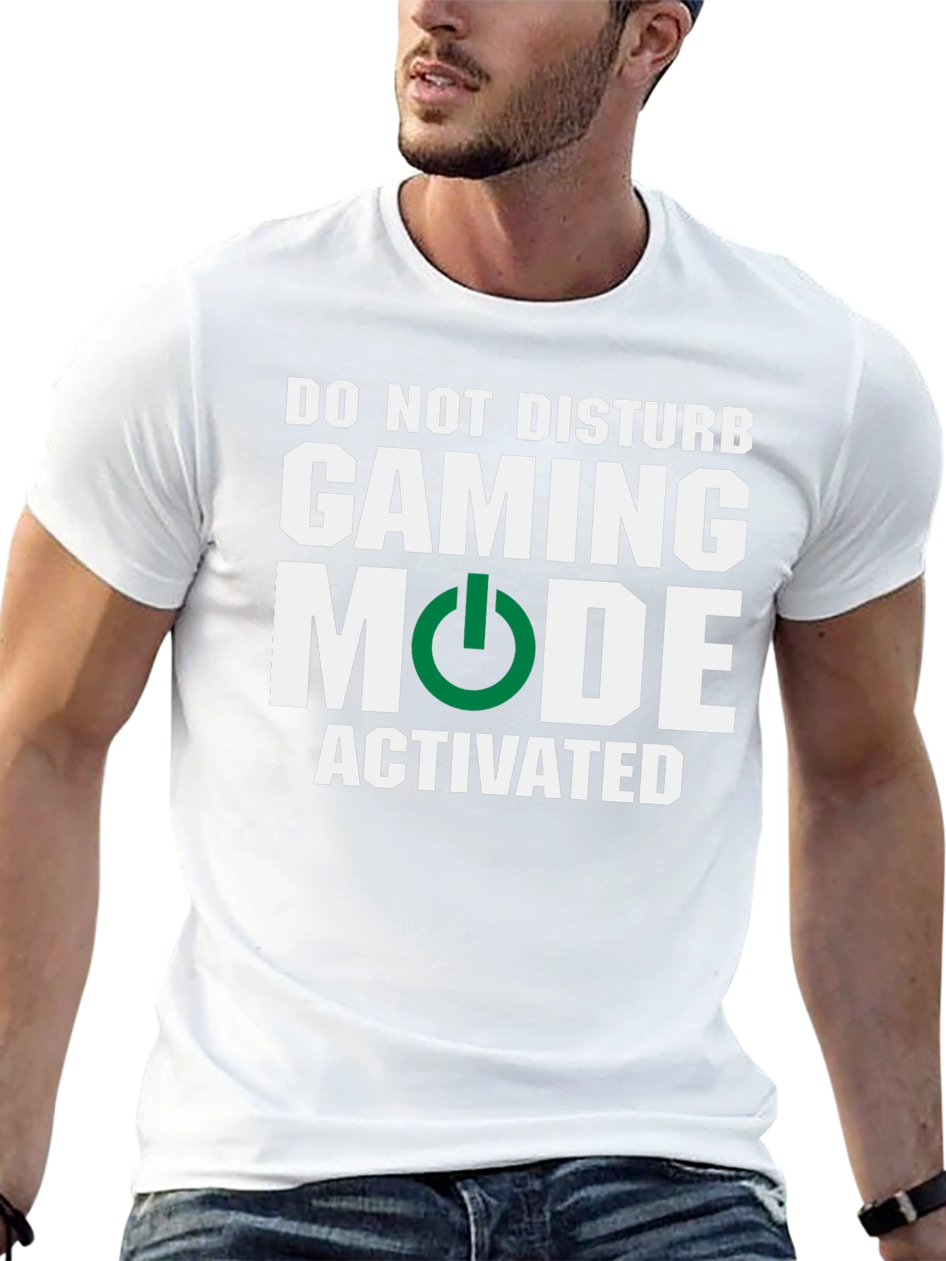 Black Gaming Mode Activated T-Shirt - Gamer Apparel view 13