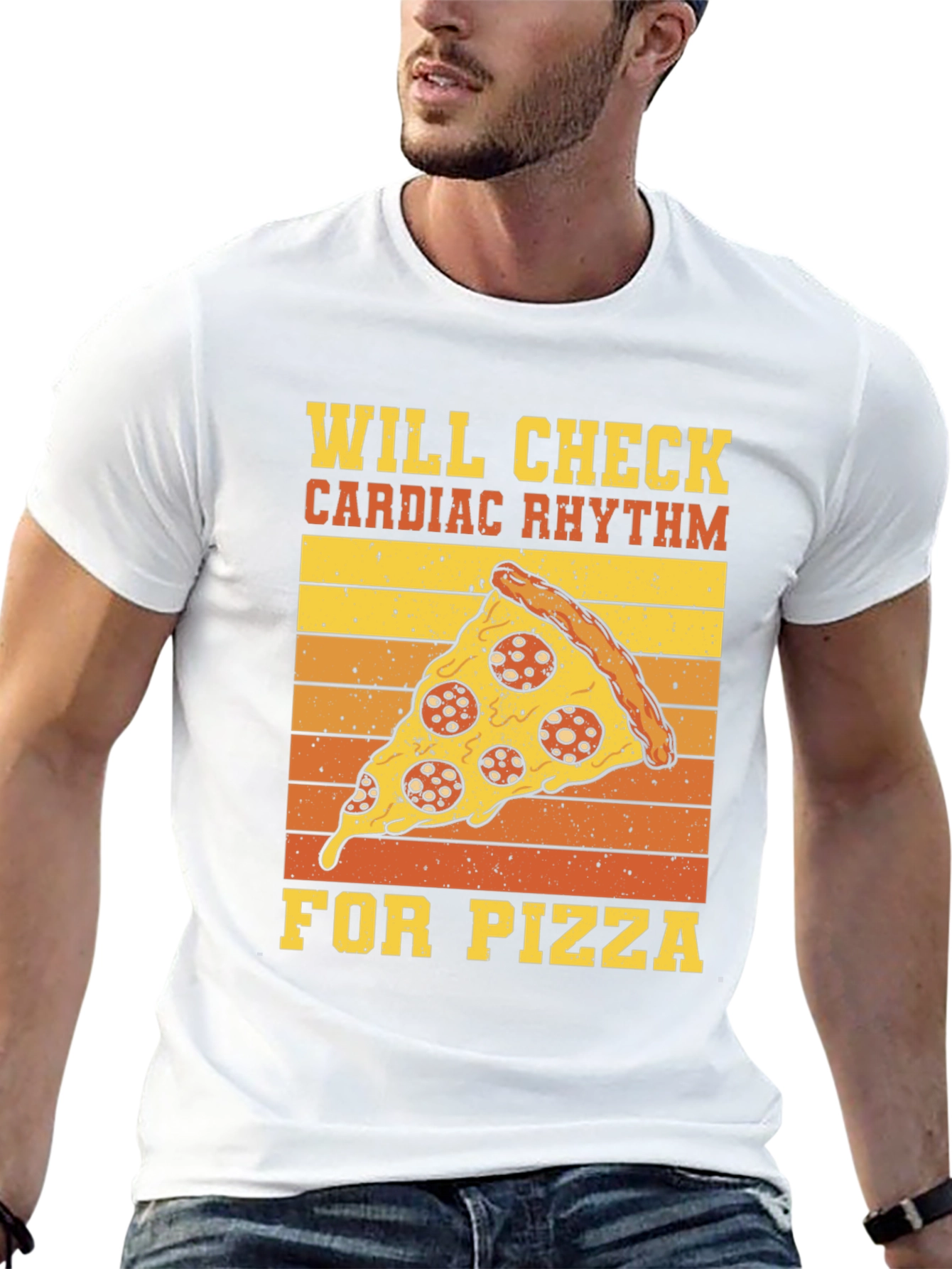 Black Will Check Cardiac Rhythm For Pizza T-Shirt view 13