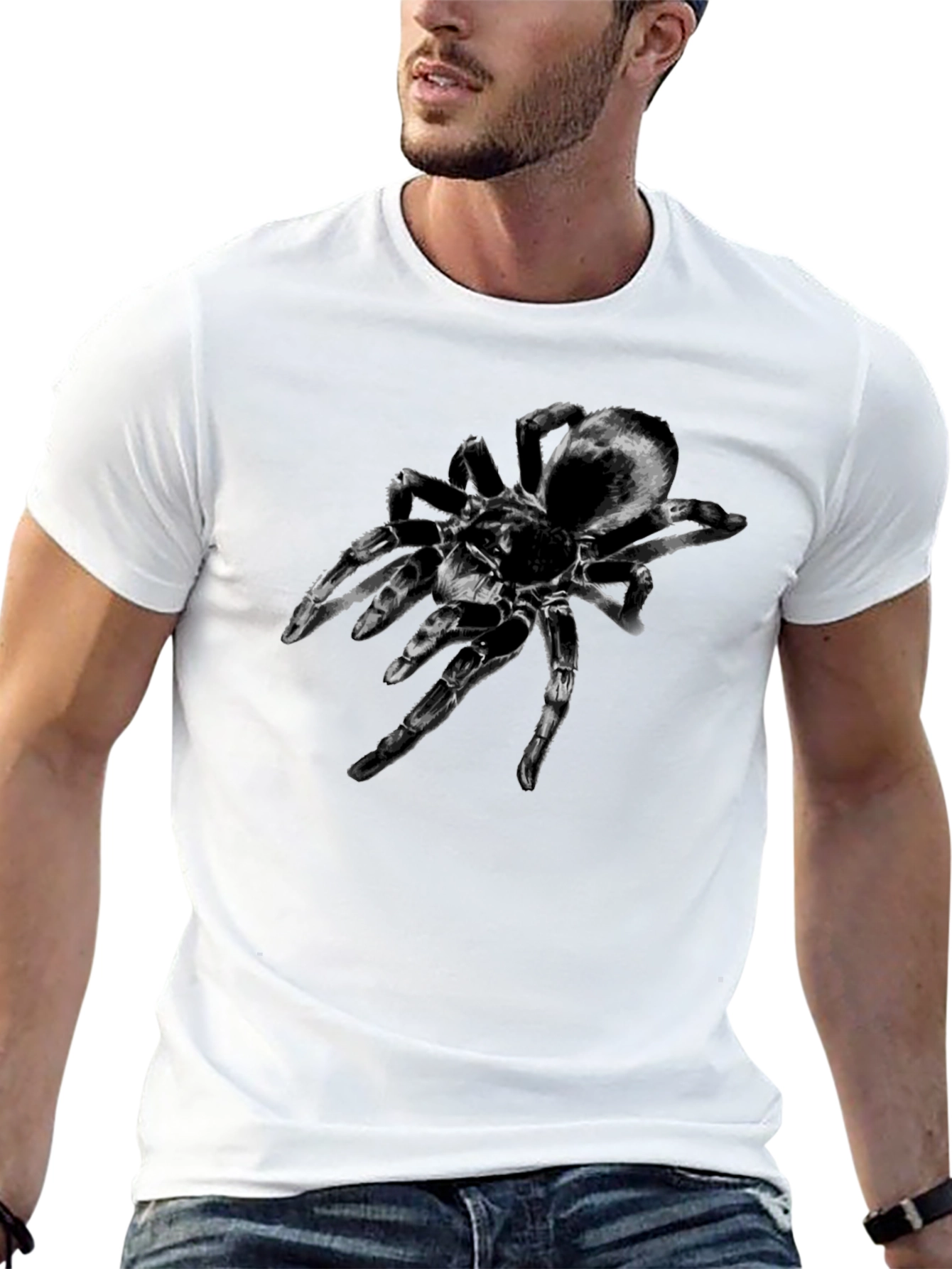 Black Tarantula Graphic Tee - Bold Spider Design view 13