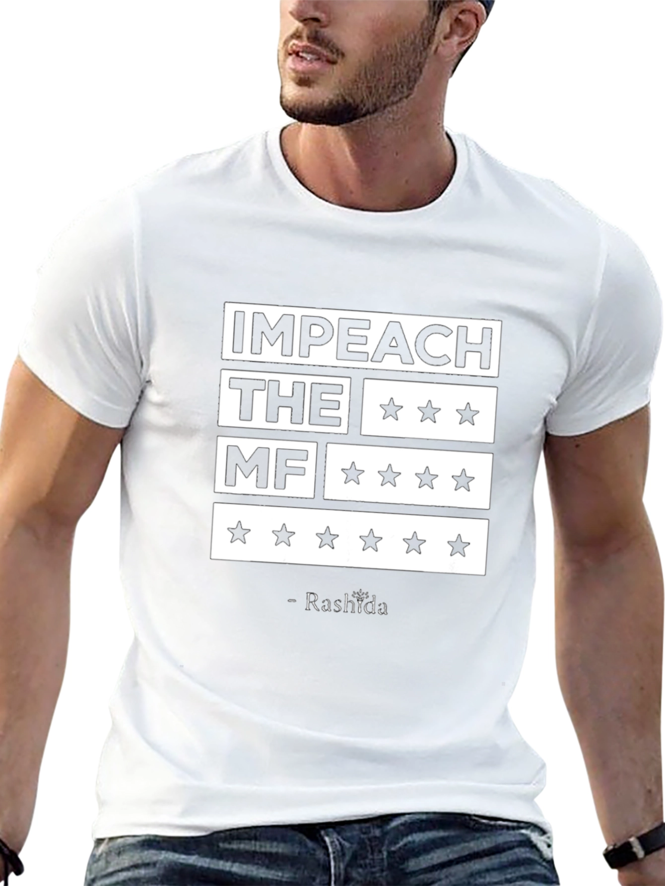 Black Impeach the MF T-Shirt - Rashida Quote view 13