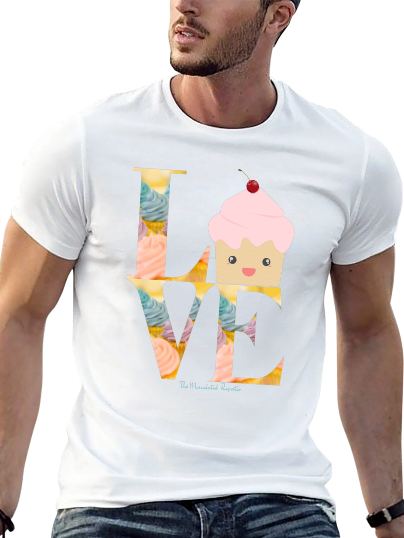 Black Love Cupcake Graphic T-Shirt view 13