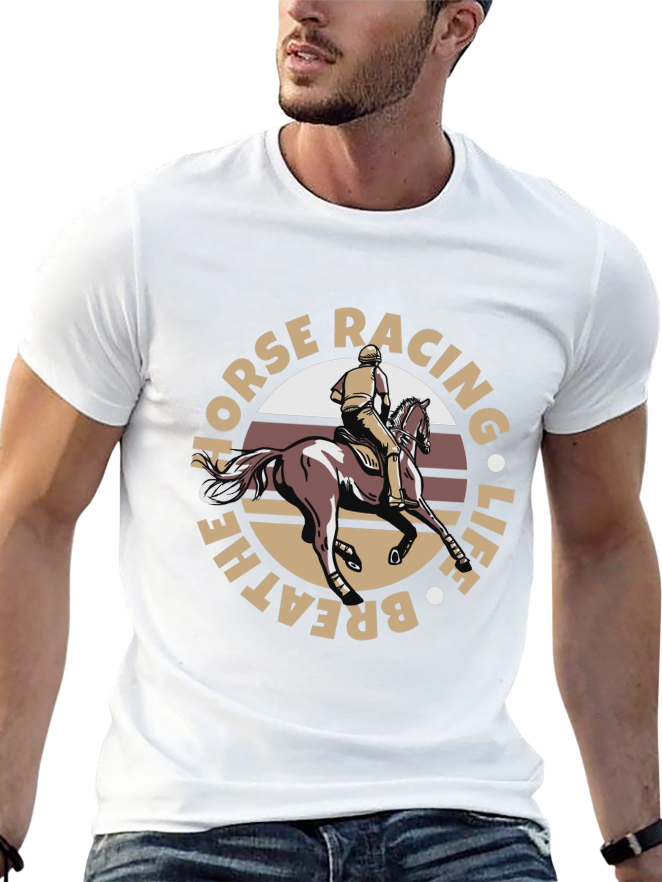 Black Horse Racing Graphic Tee view 13