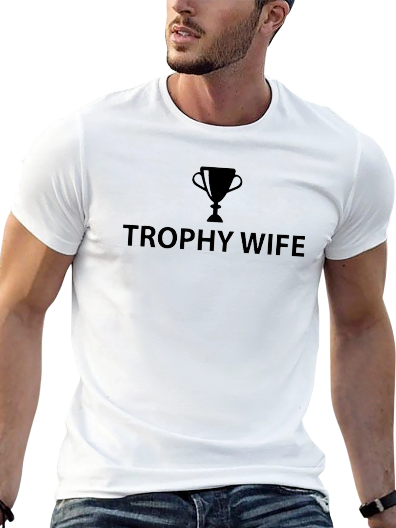 Black Trophy Wife Graphic Tee - Humorous Gift view 13