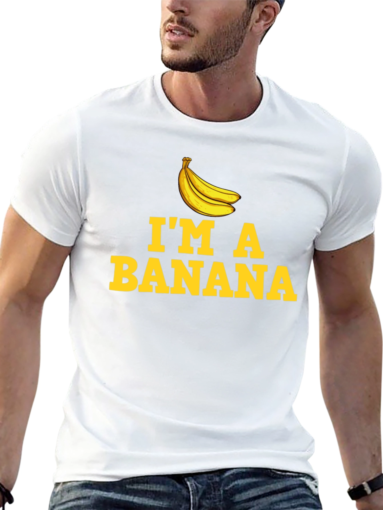Black I'm a Banana T-Shirt - Novelty Graphic Tee view 13