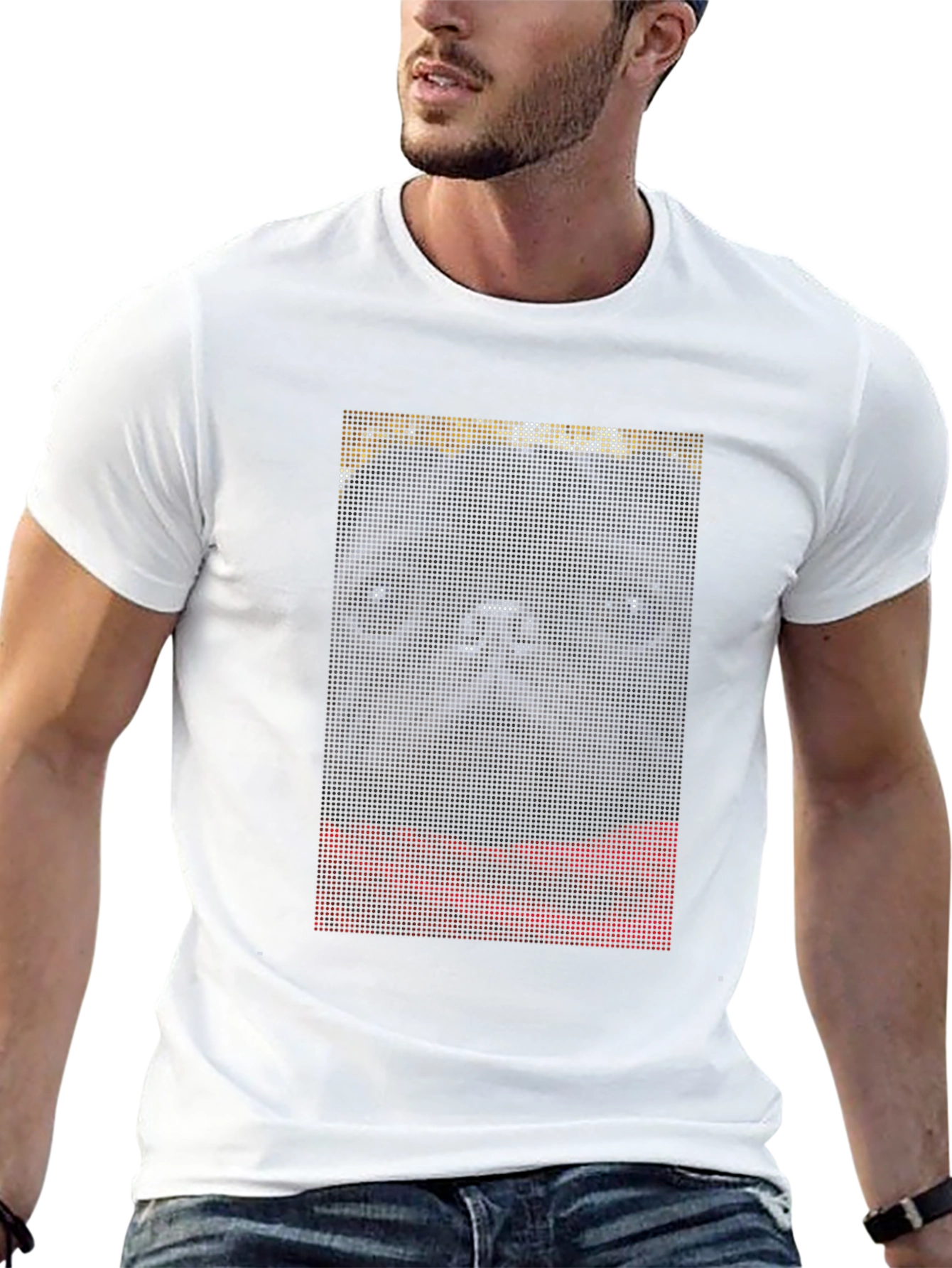 Black Pug Graphic Tee - Unique Dot Art Design view 13