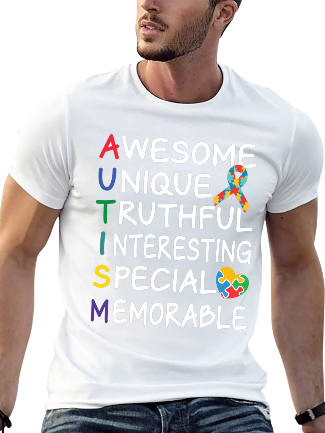 Black Autism Awareness T-Shirt: Awesome, Unique, Memorable view 13