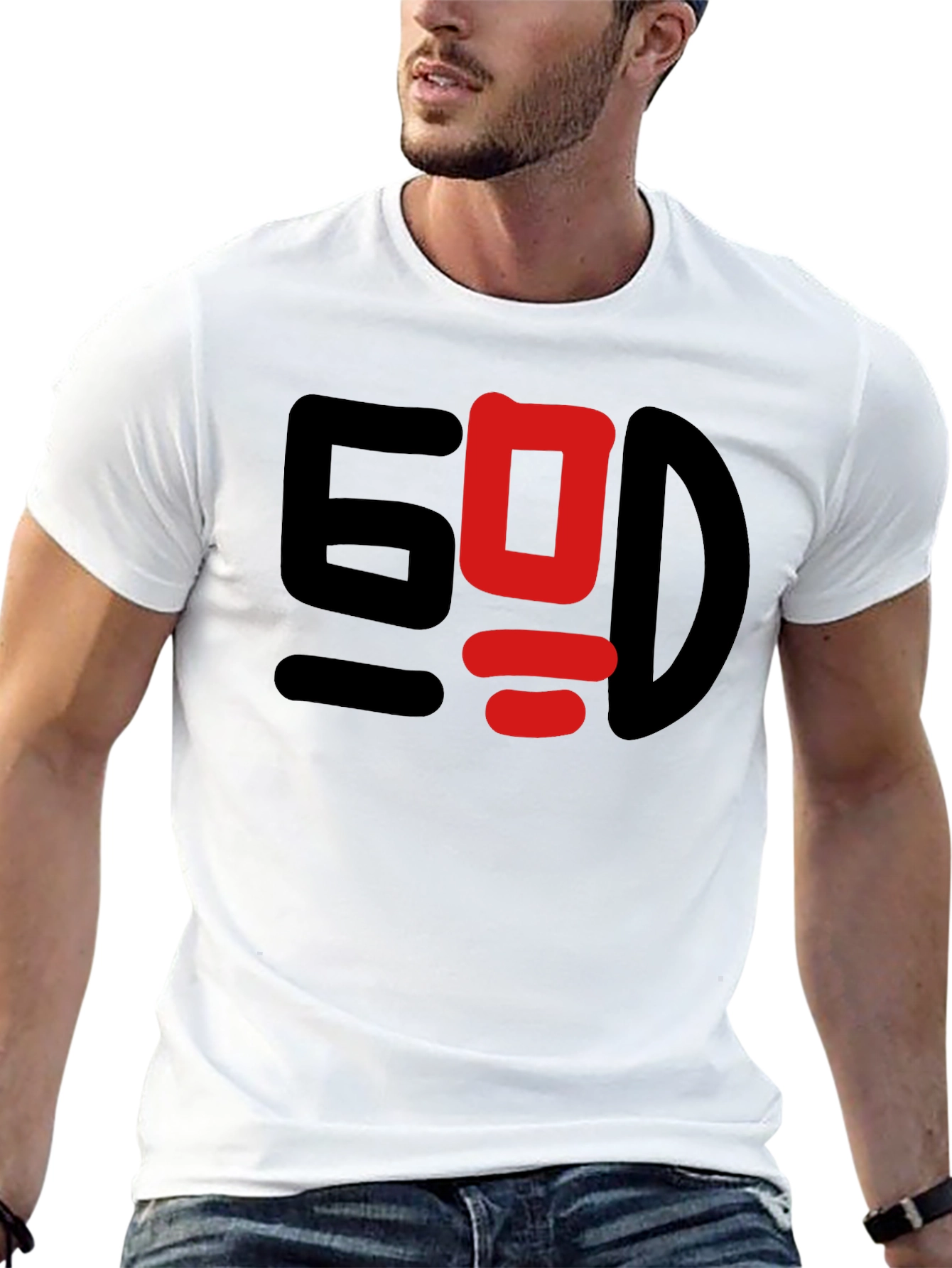 Black Bold Graphic T-Shirt - Unique Design Tee view 13