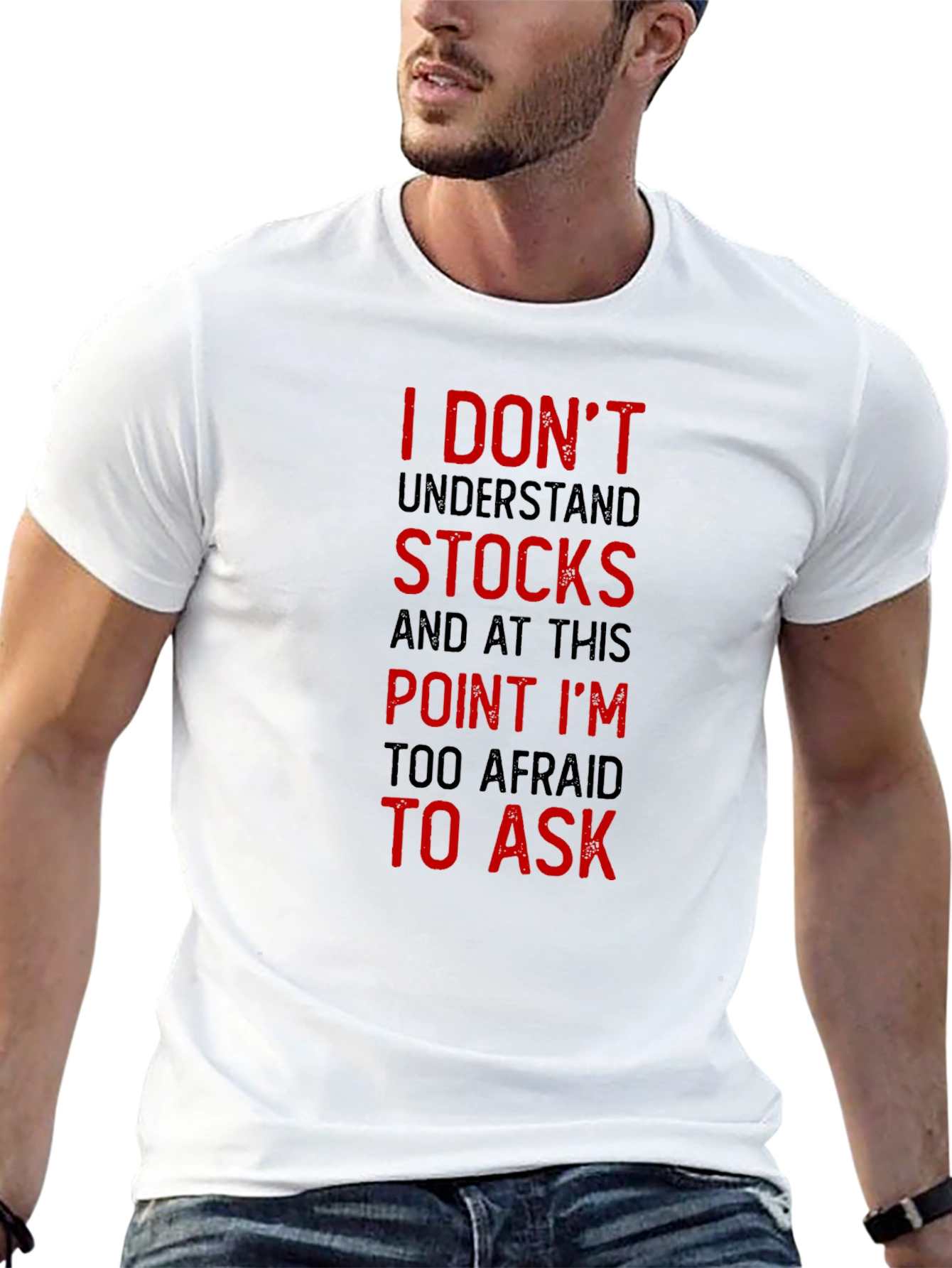 Black Funny Stock Market T-Shirt - I Don't Understand Stocks view 13
