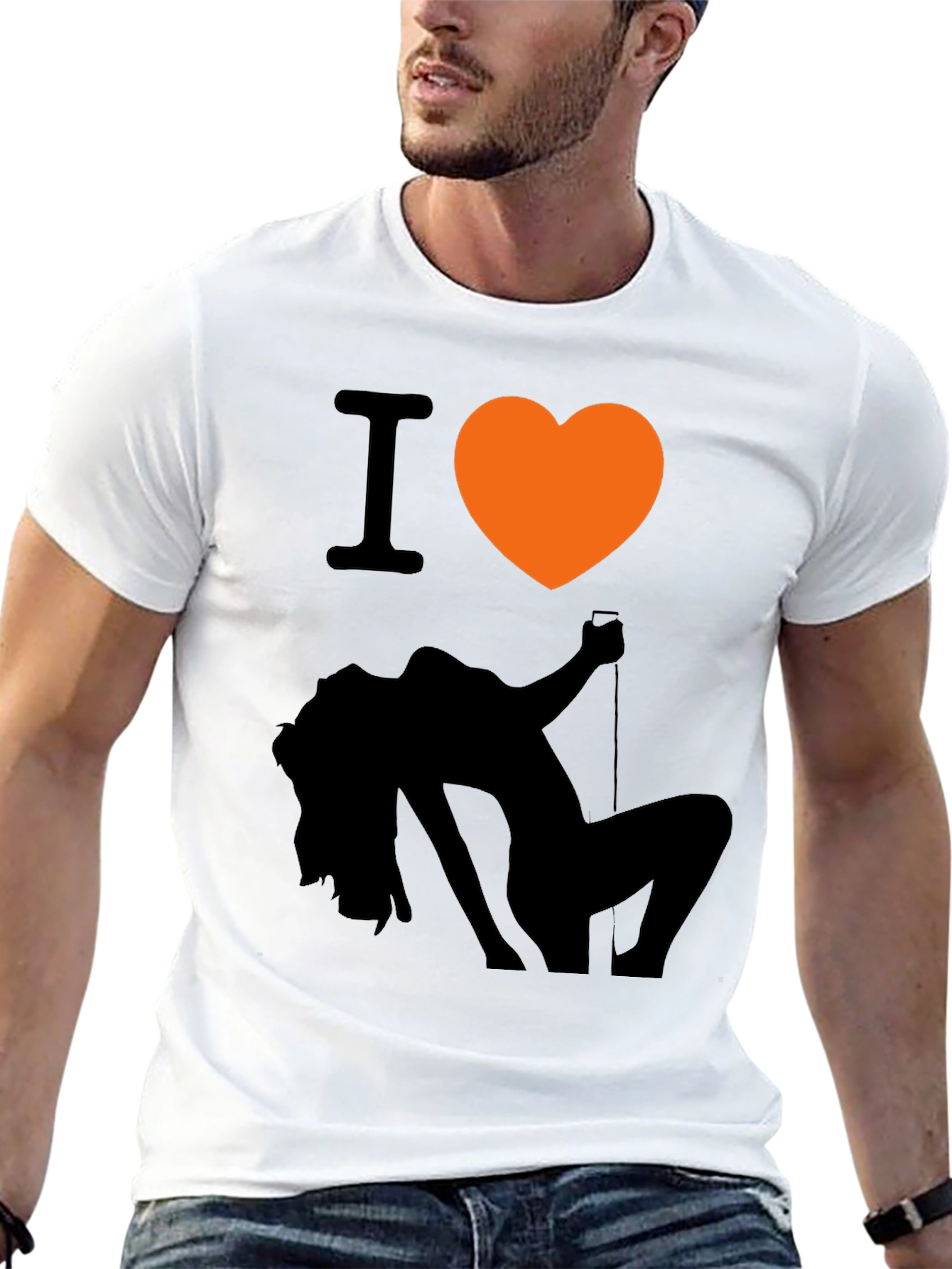 Black I Heart Exotic Dancer Graphic T-Shirt view 13