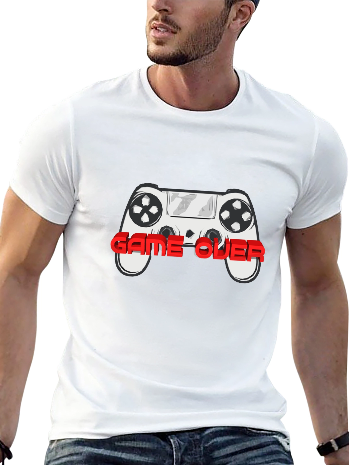 Black Game Over T-Shirt - Gamer Style view 13