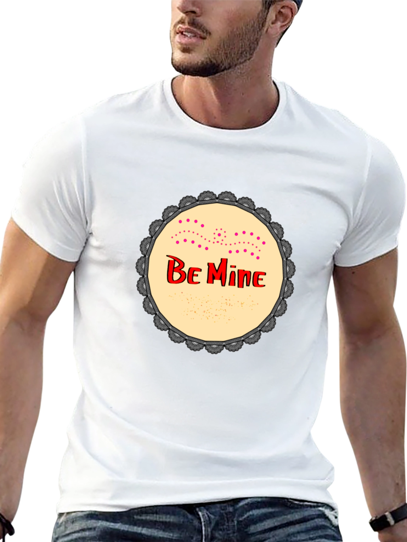 Black Be Mine Graphic Print Black T-Shirt view 13