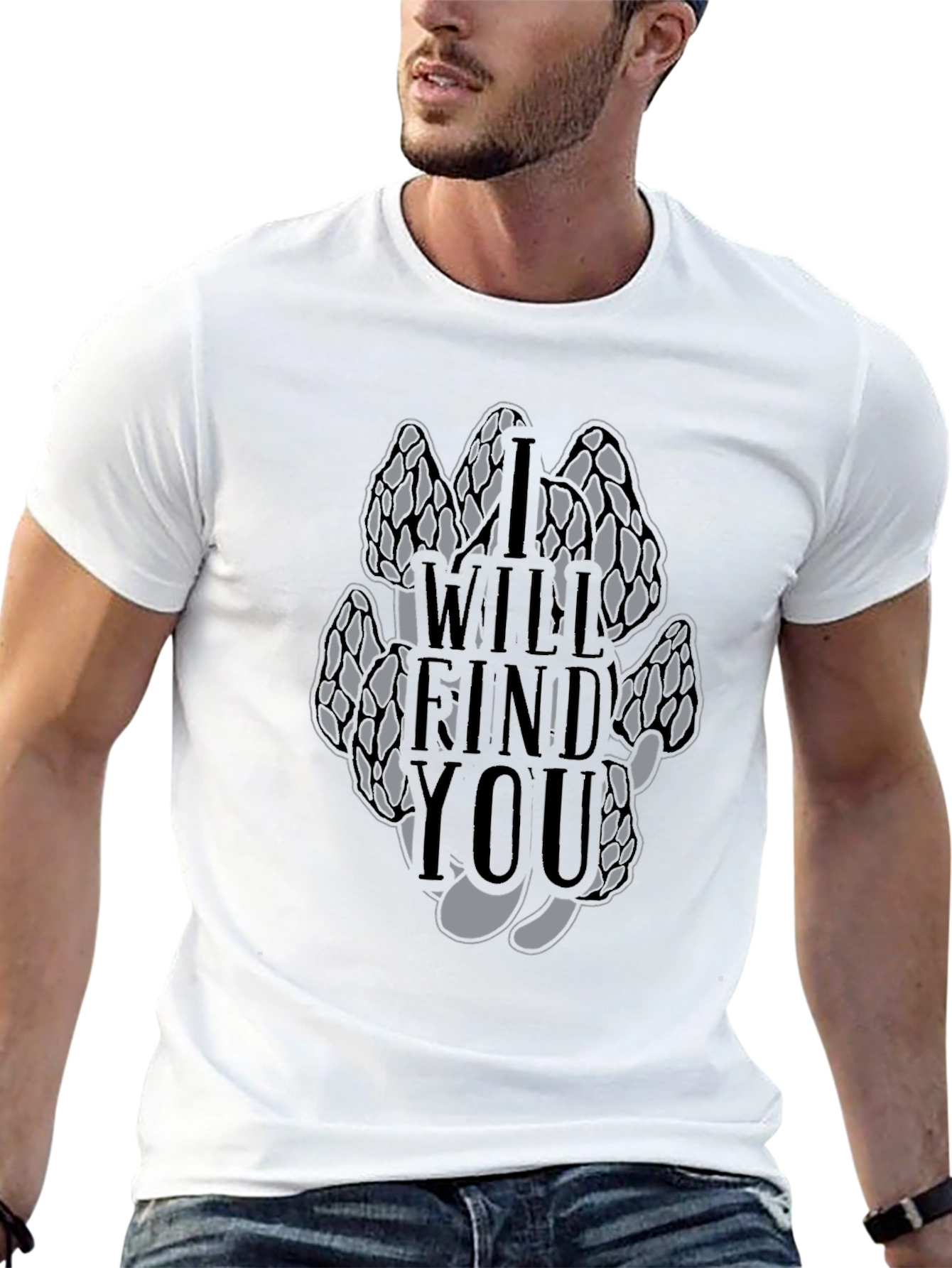 Black Morel Mushroom T-Shirt - I Will Find You view 13