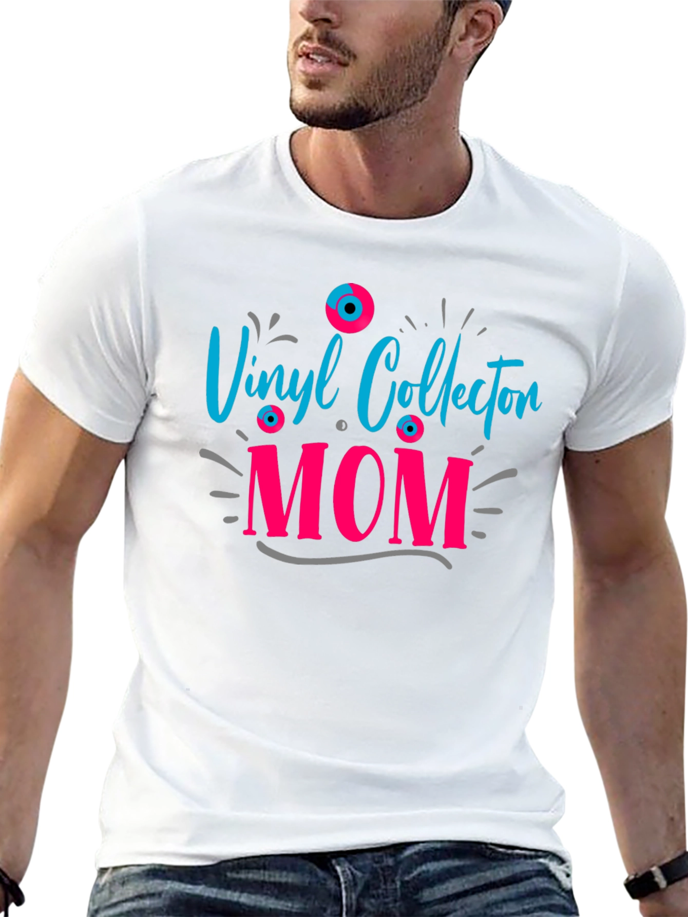 Black Vinyl Collection Mom T-Shirt view 13