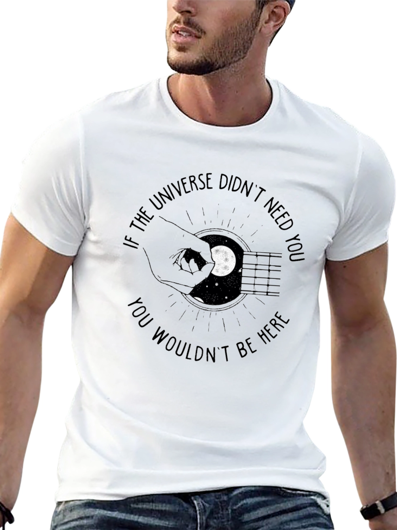 Universe Needs You Graphic T-Shirt - Black - 13