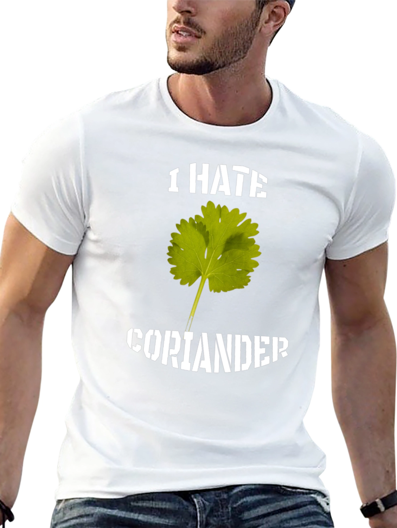 Black I Hate Coriander T-Shirt view 13