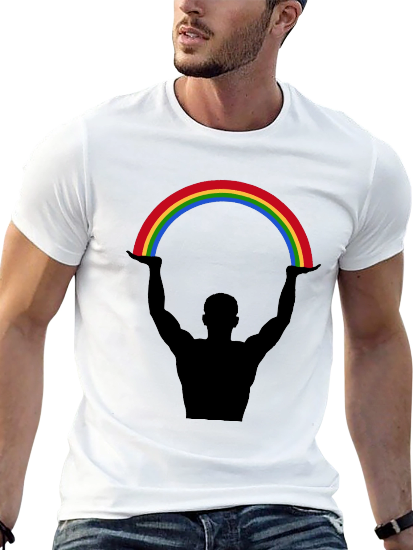 Black Rainbow Lift Graphic Tee - Black view 13