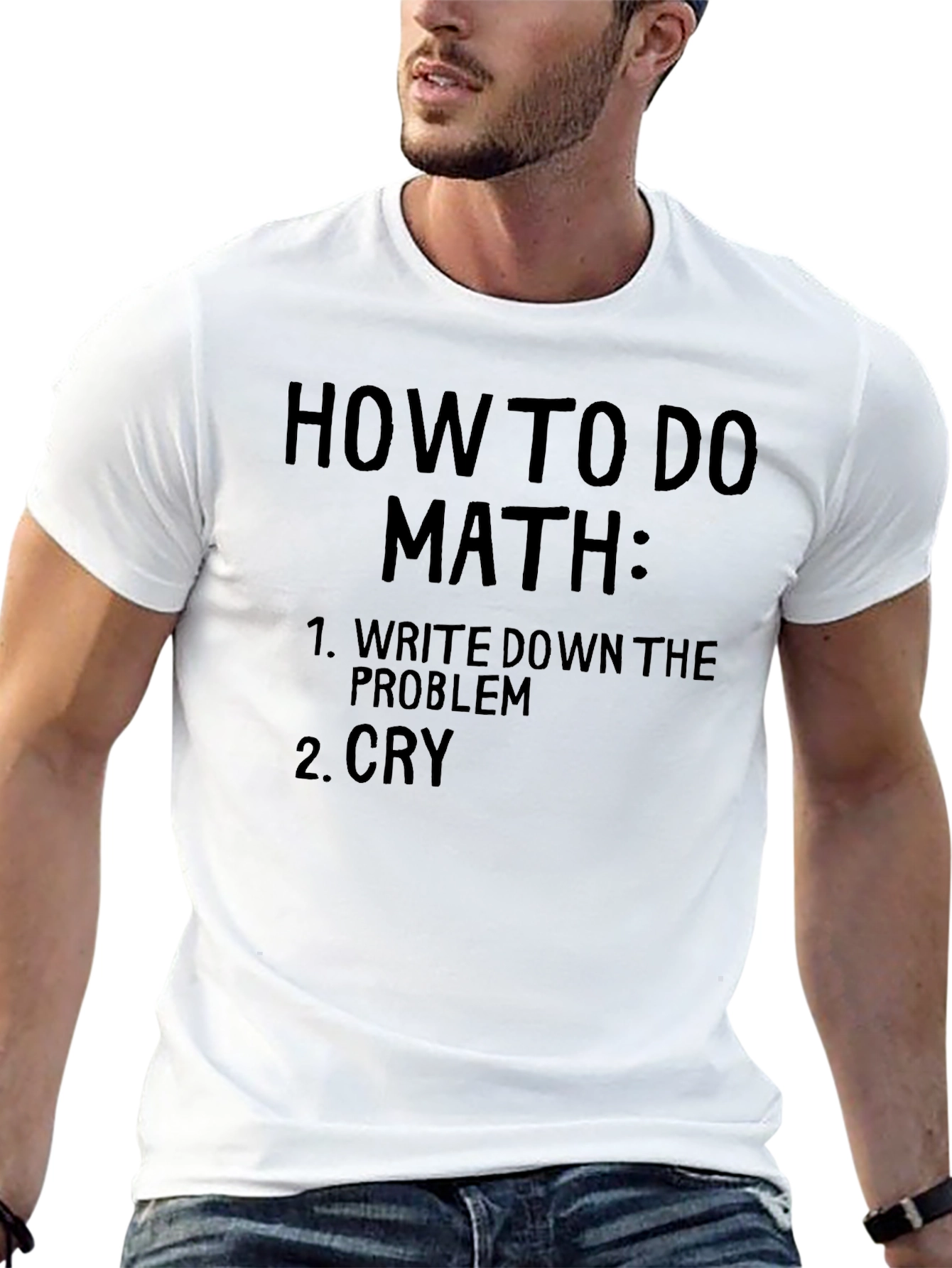 Black How To Do Math Black T-Shirt - Funny & Relatable! view 13