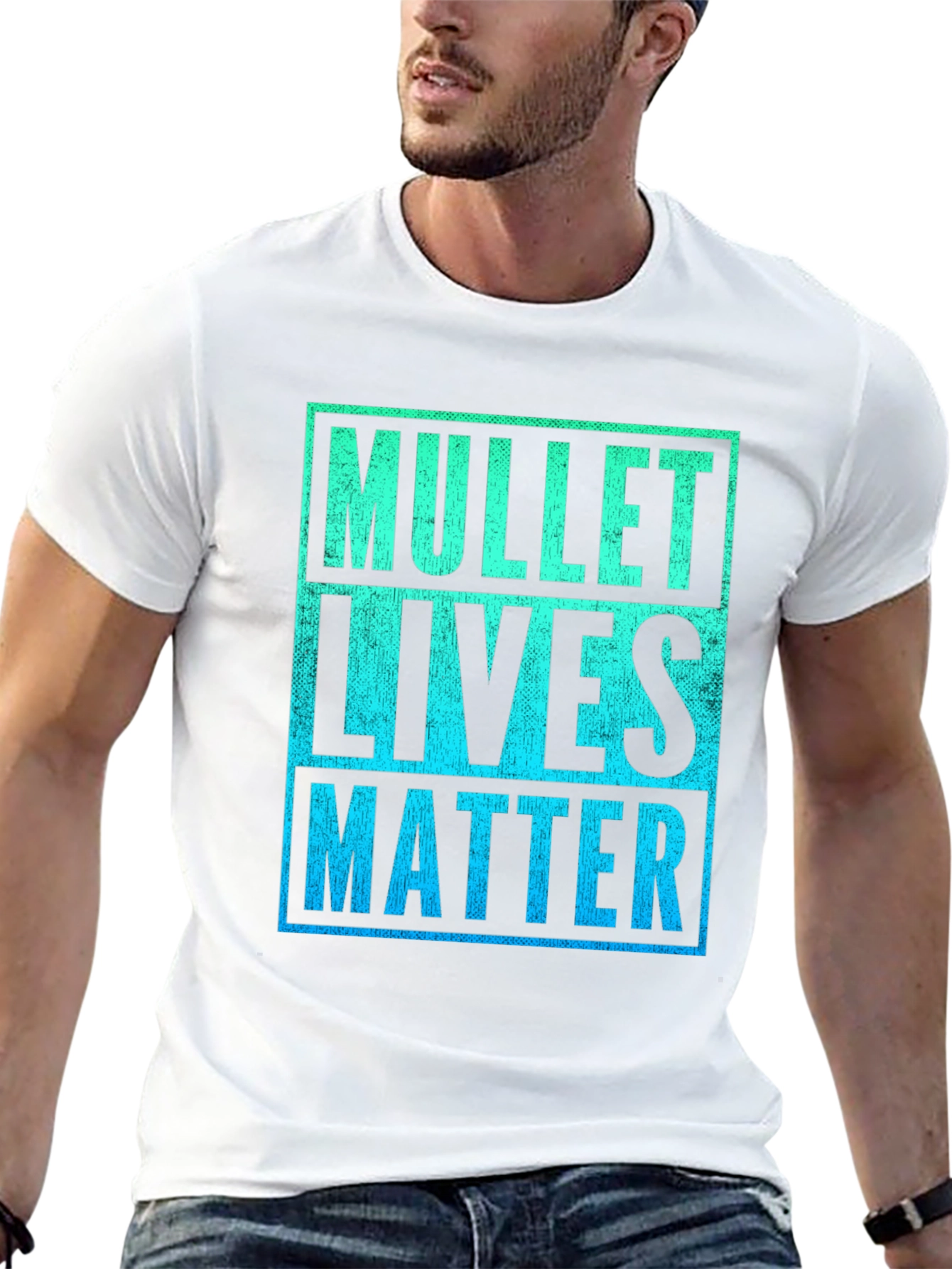 Black Mullet Lives Matter Graphic Tee view 13