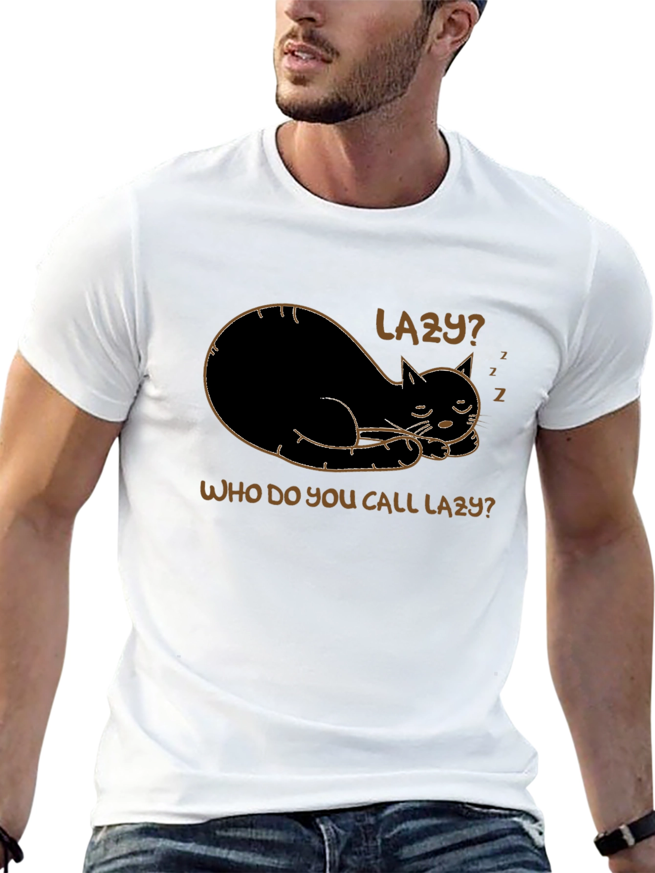 Lazy Cat T-Shirt - Unisex Comfort - 13