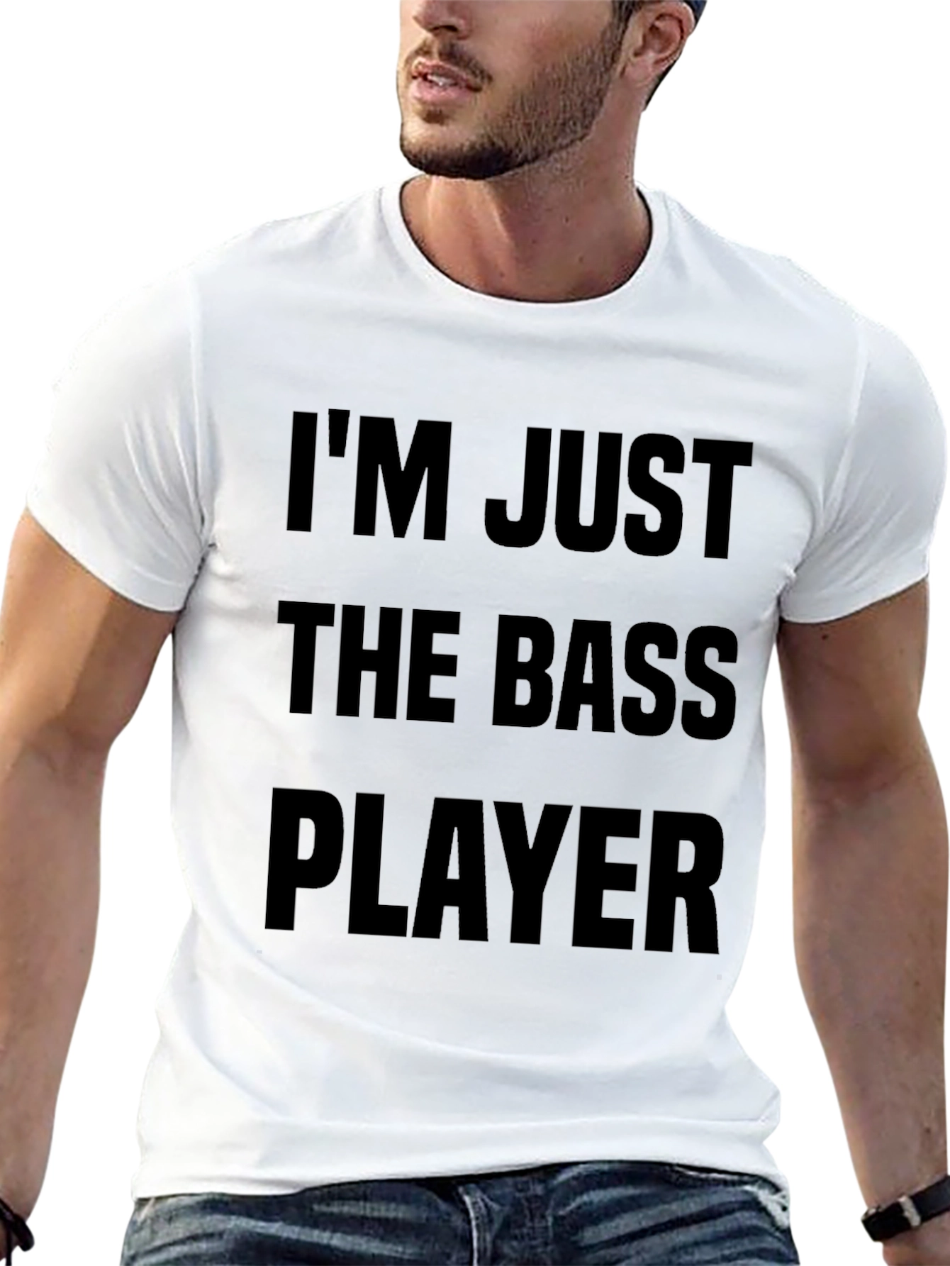 Black Bass Player T-Shirt - Music Lover Tee view 13