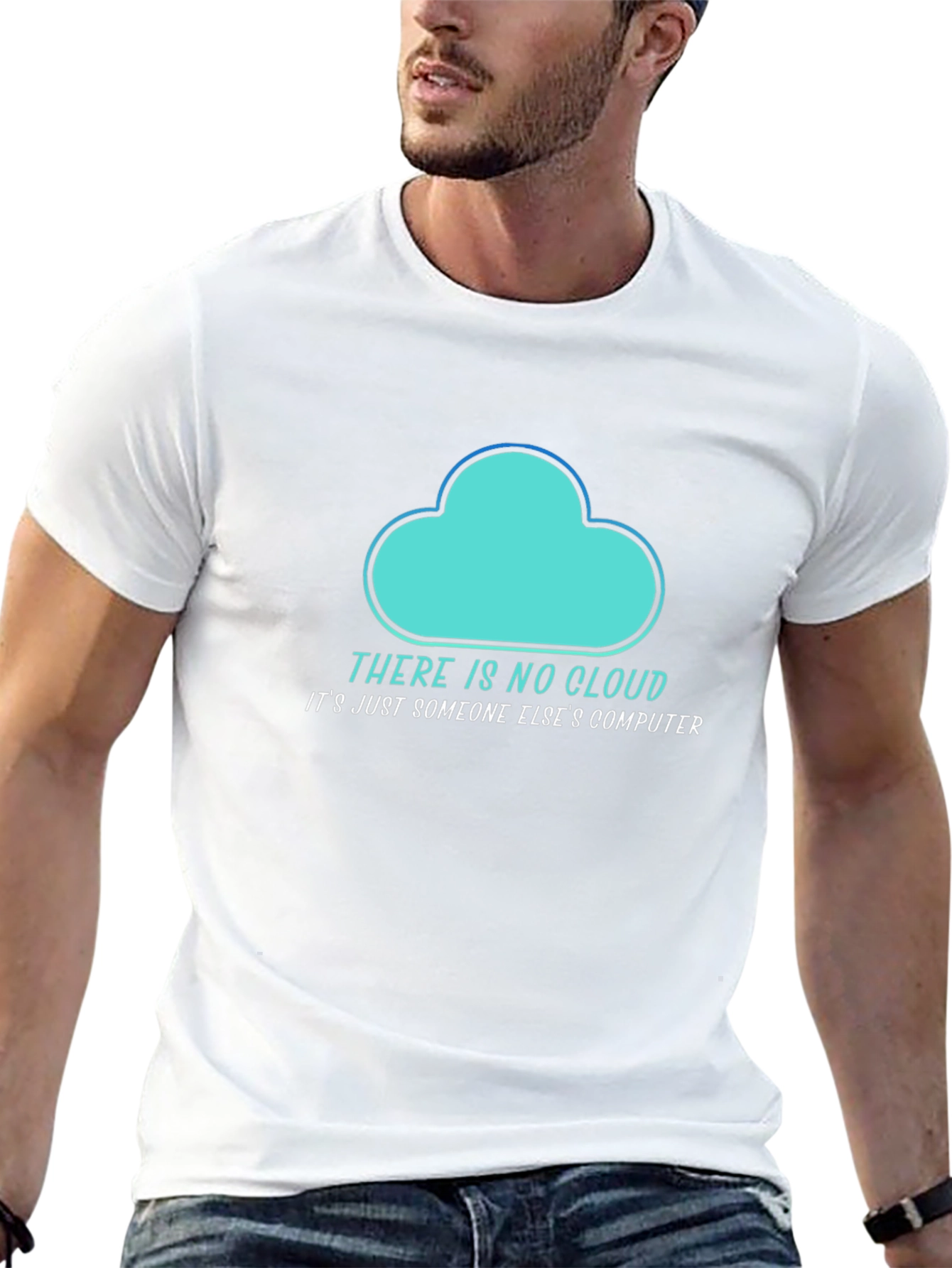 Black Funny Cloud Computing T-Shirt view 13