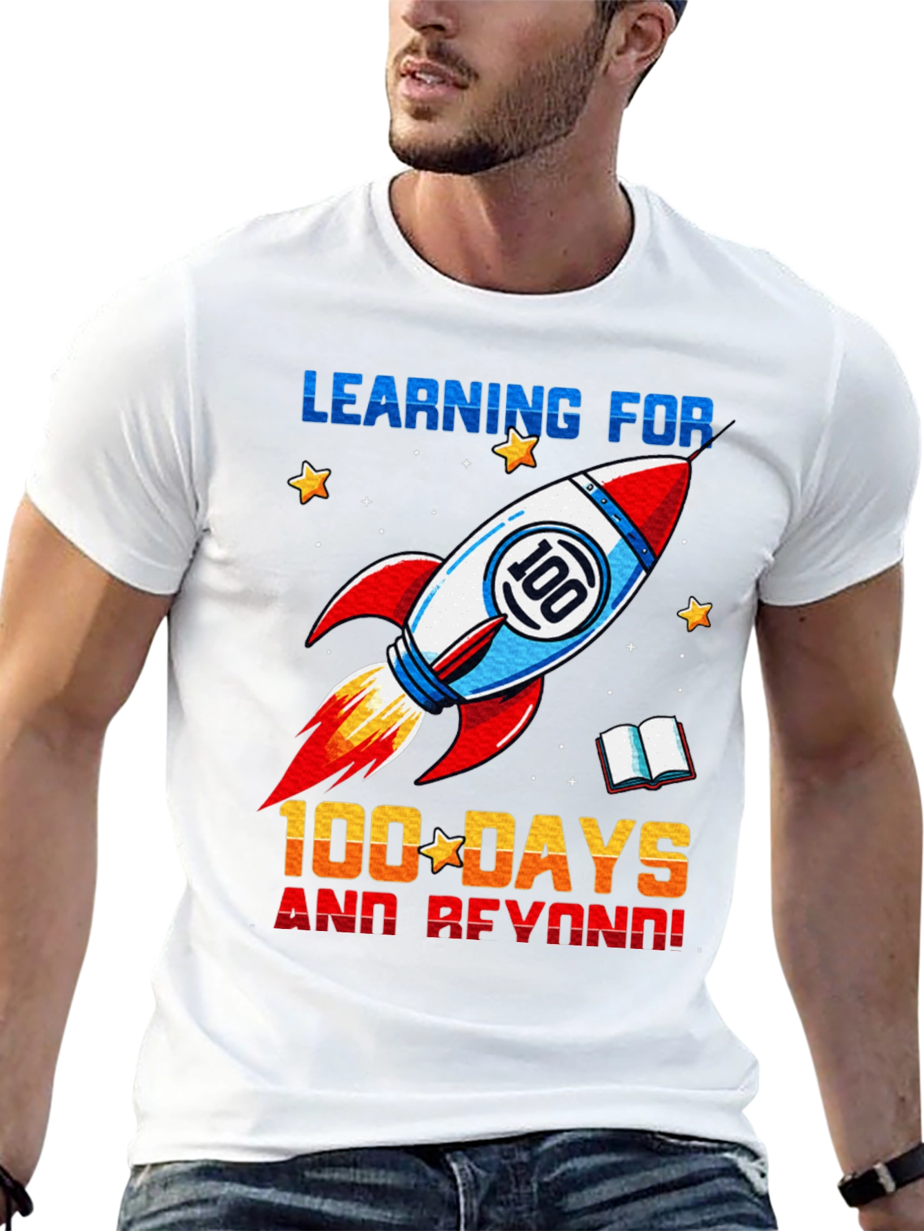 100 Days of School Rocket T-Shirt - 13