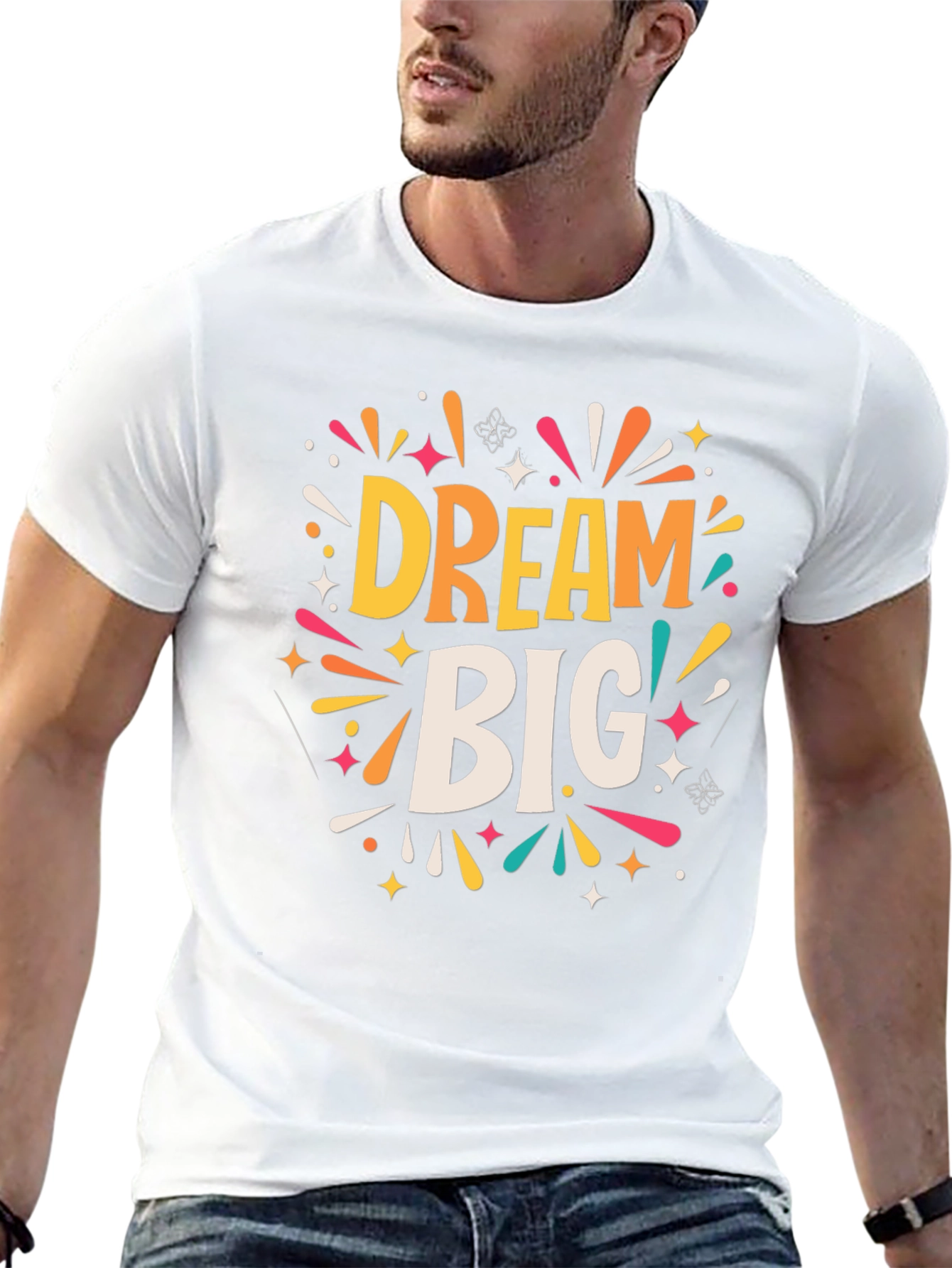 Black Dream Big Graphic Tee view 13