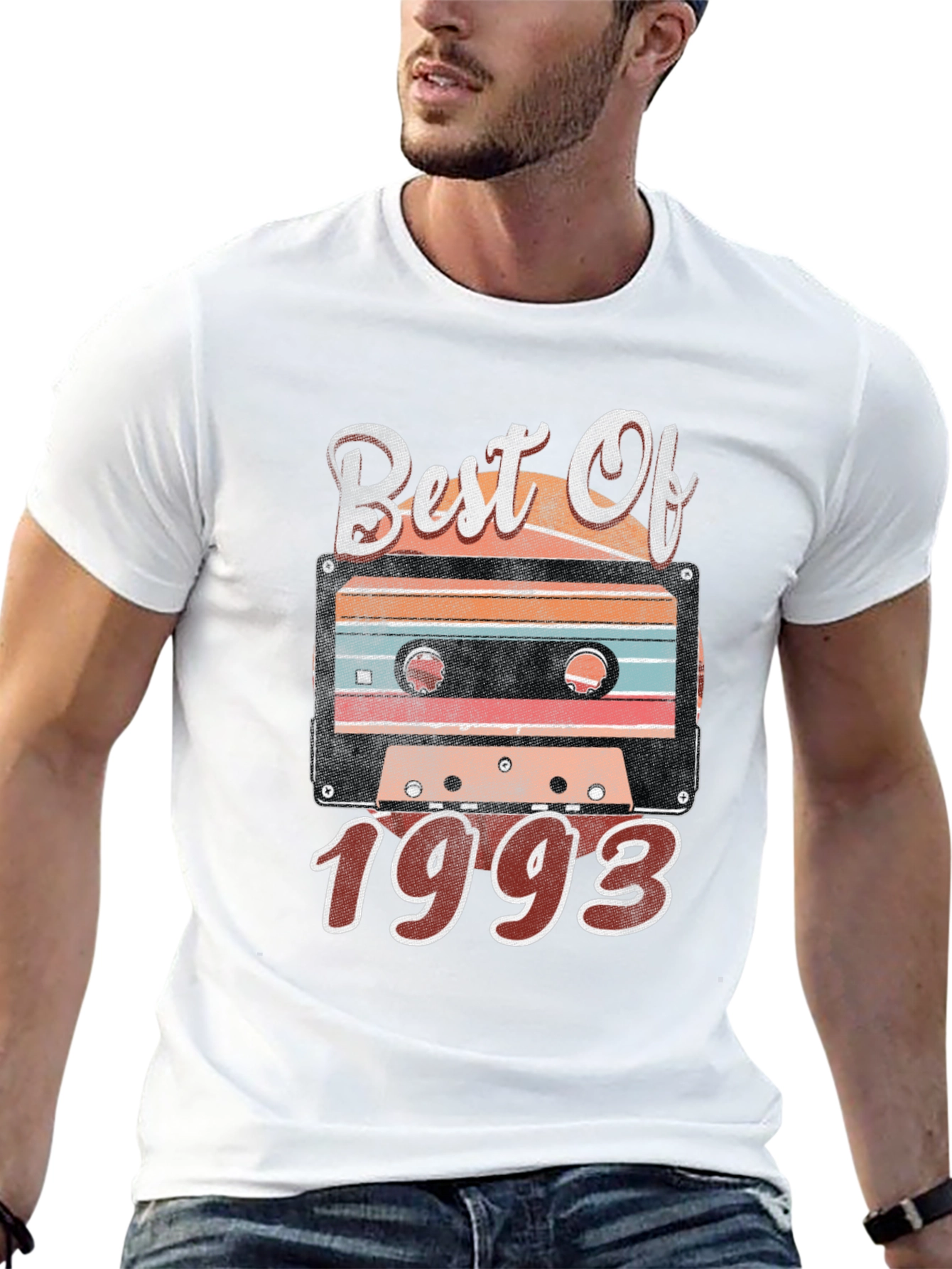 Black Best Of 1993 Cassette Tape Graphic T-Shirt view 13