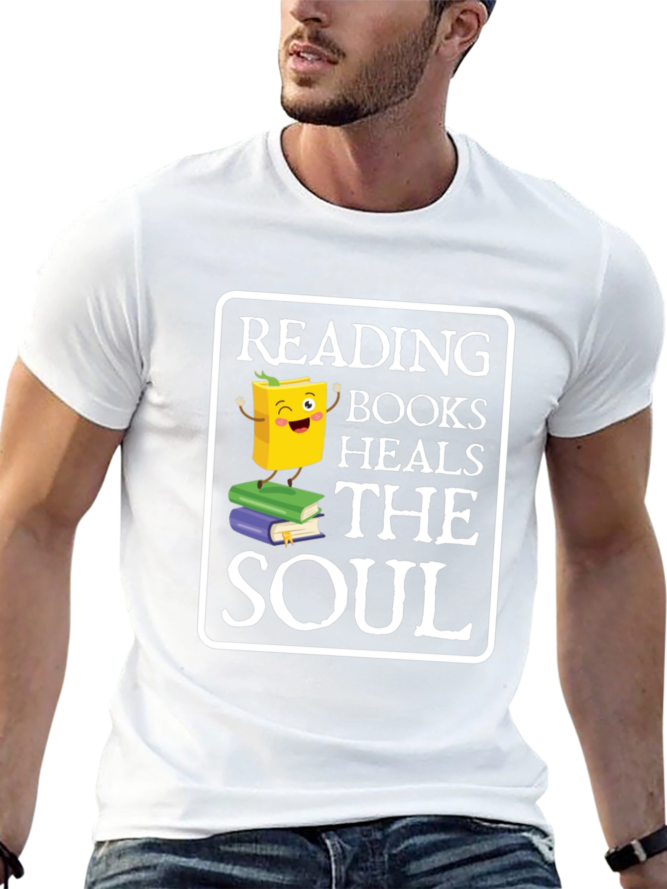 Black Reading Books Heals the Soul T-Shirt view 13