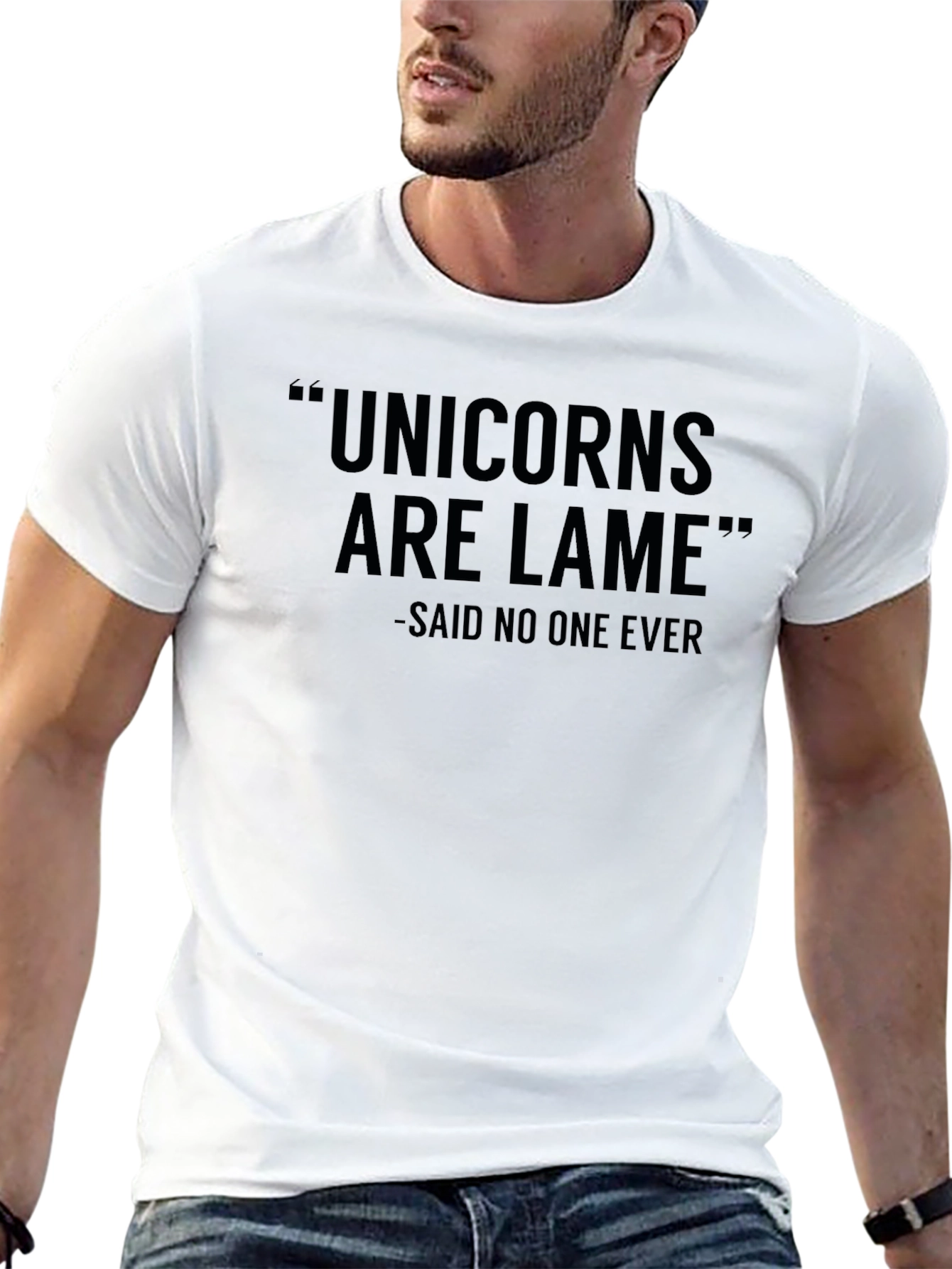 Black Unicorns Are Lame Funny Graphic Tee view 13