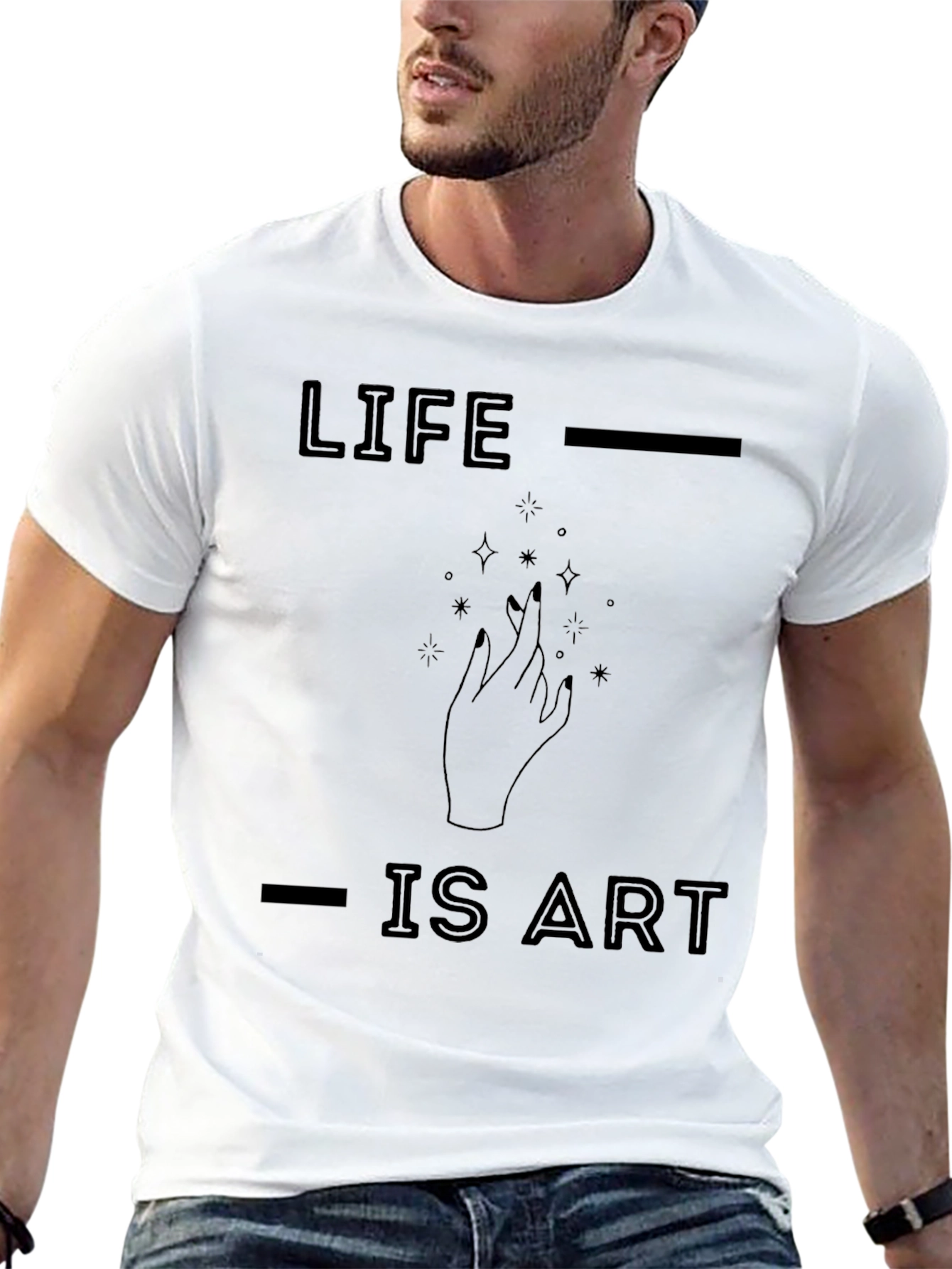 Life is Art Graphic T-Shirt -  Unisex Cotton Tee - 13