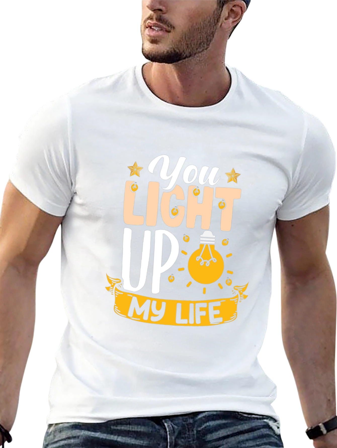 Black You Light Up My Life Graphic Tee view 13