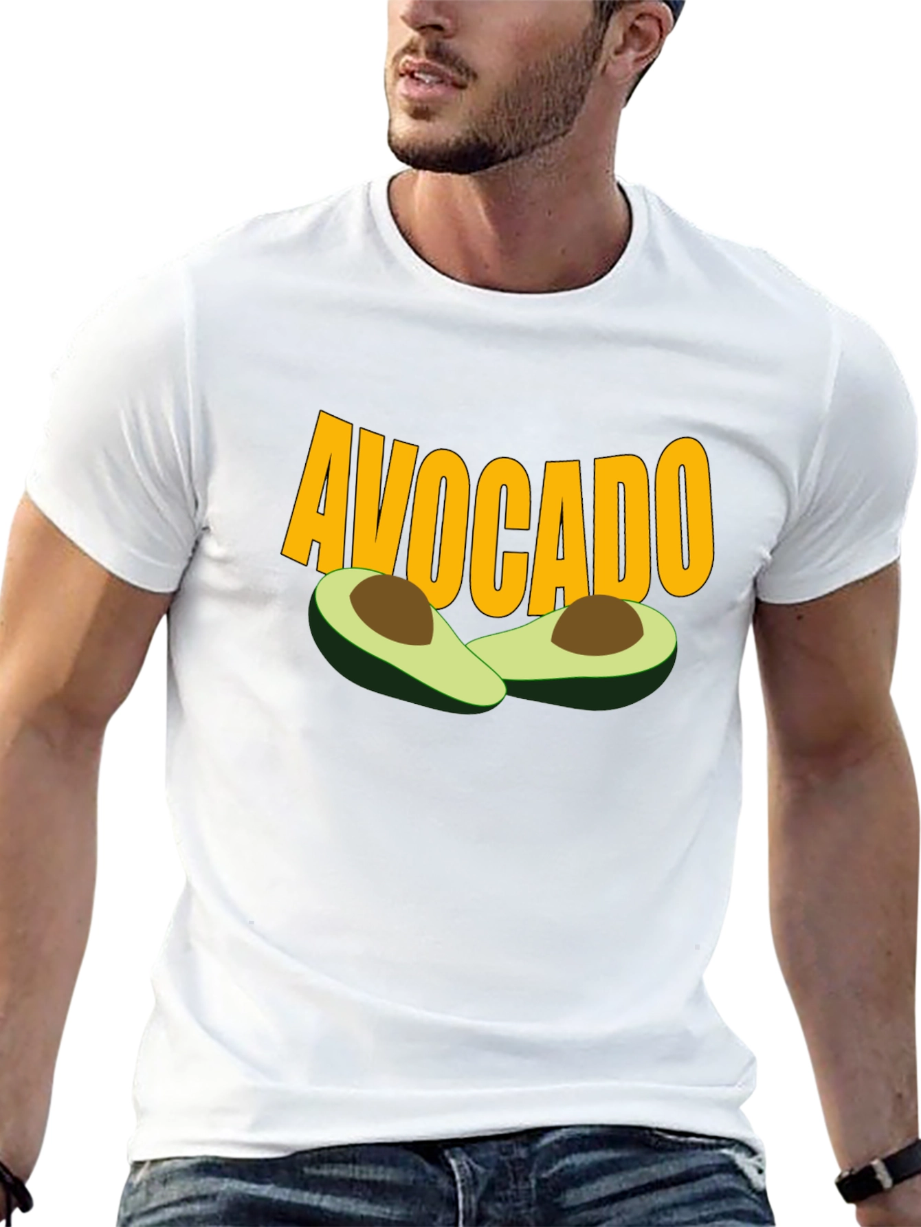 Black Avocado Graphic Tee - Trendy Fruit Lover Shirt view 13