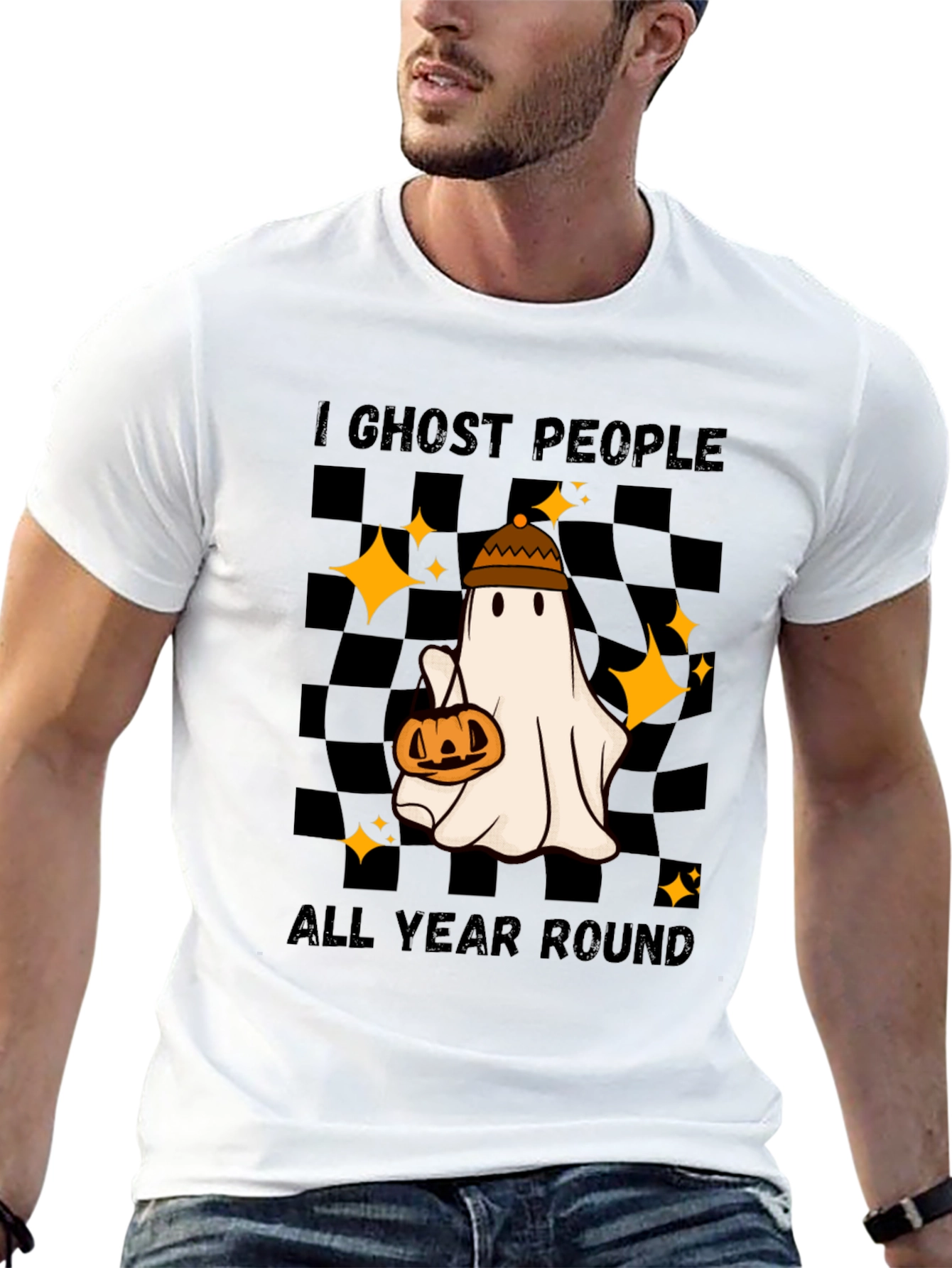 Black I Ghost People All Year Round T-Shirt view 13