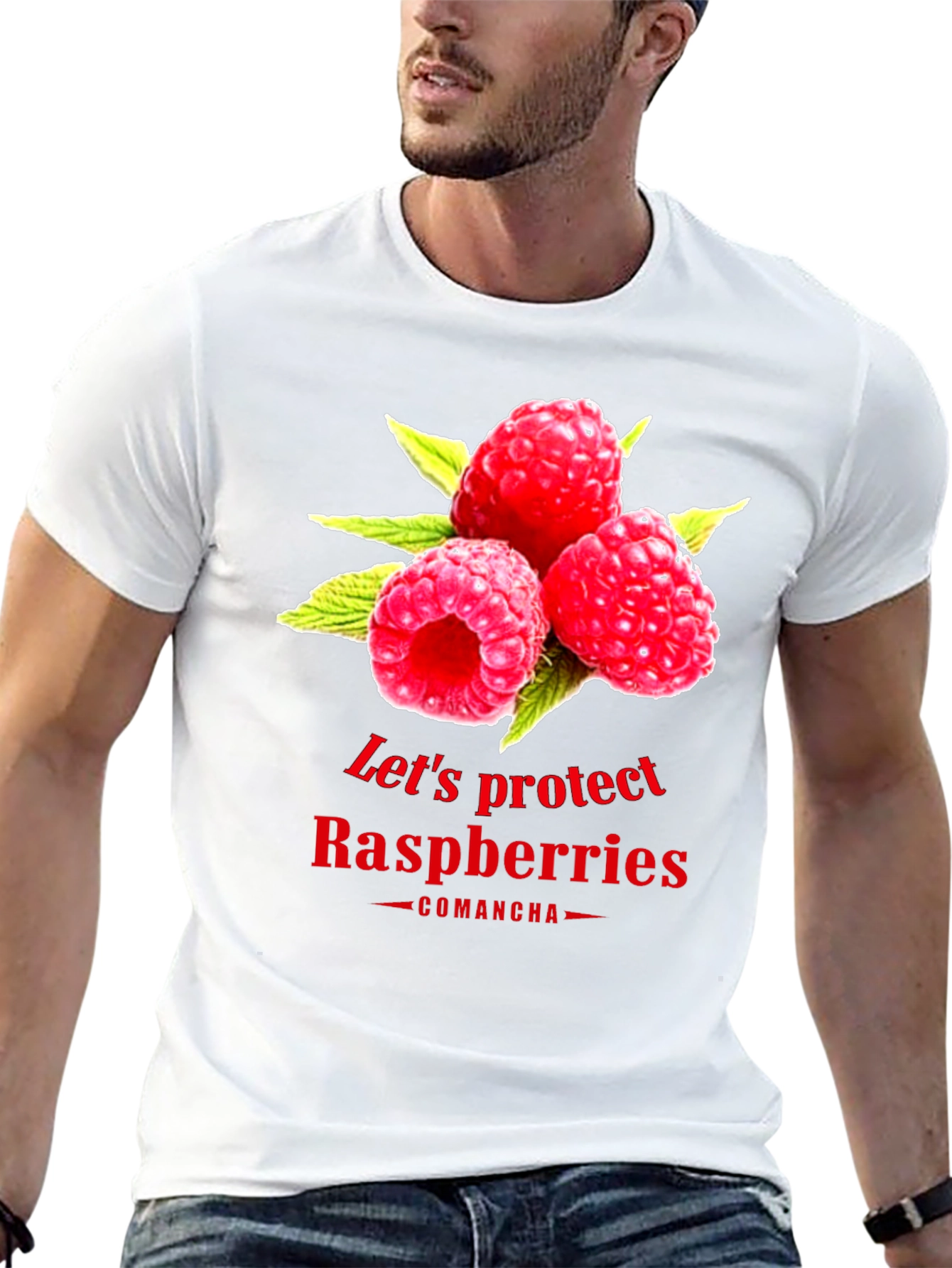 Black Raspberry Protection T-Shirt - Comancha Design view 13